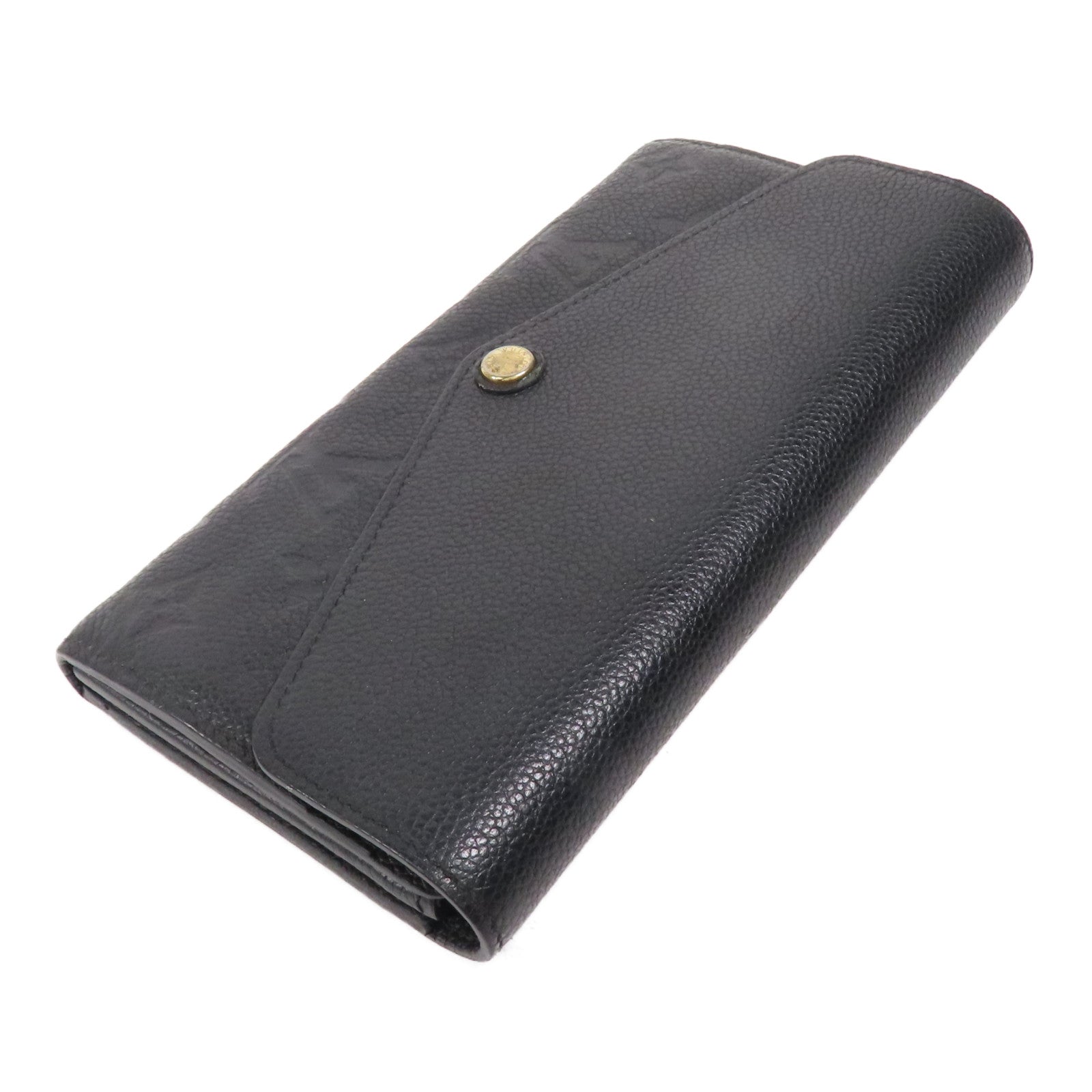 LOUIS VUITTON Monogram Empreinte Sarah Long Wallet金扣長錢包