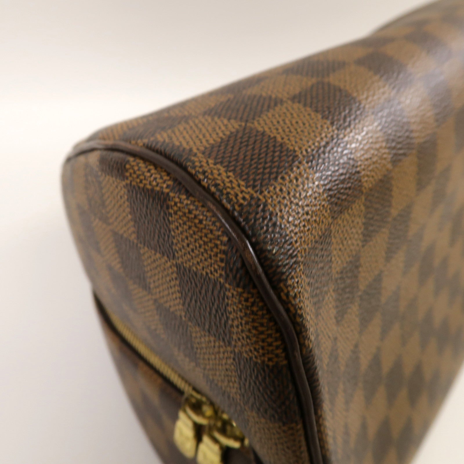 LOUIS VUITTON 【激減優惠】Damier Ebene Rivera MM金扣手挽袋啡色
