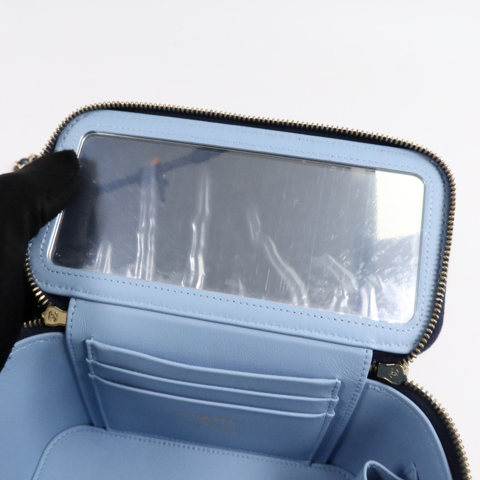 CHANEL 羊皮皮革Top Handle Vanity Case手挽肩背兩用袋