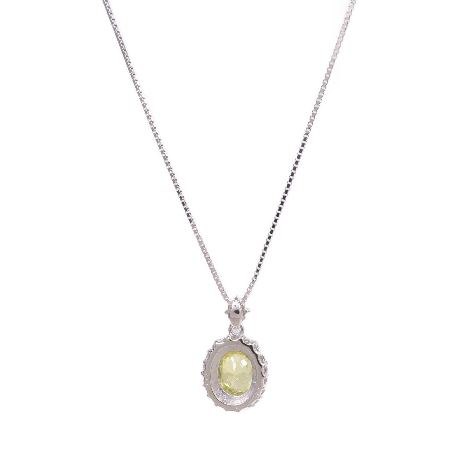 JEWELRY 18K白金Sphene Diamond Necklace榍/鑽石項鍊