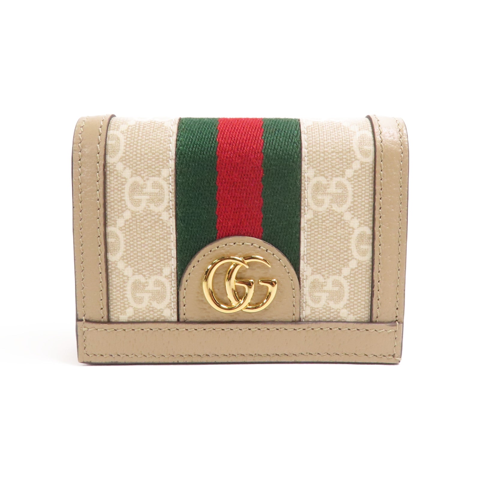 GUCCI 塗層帆布Wallet金扣錢包