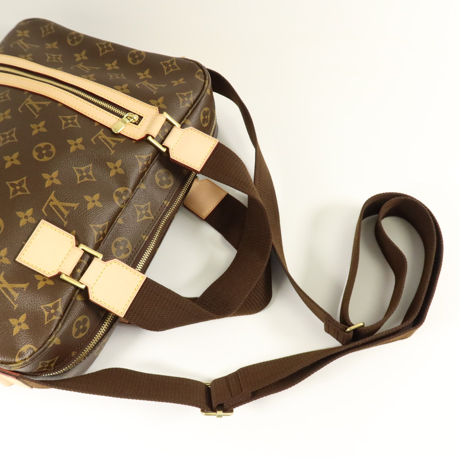 LOUIS VUITTON Monogram Sac Bosphore金扣手挽肩背兩用袋