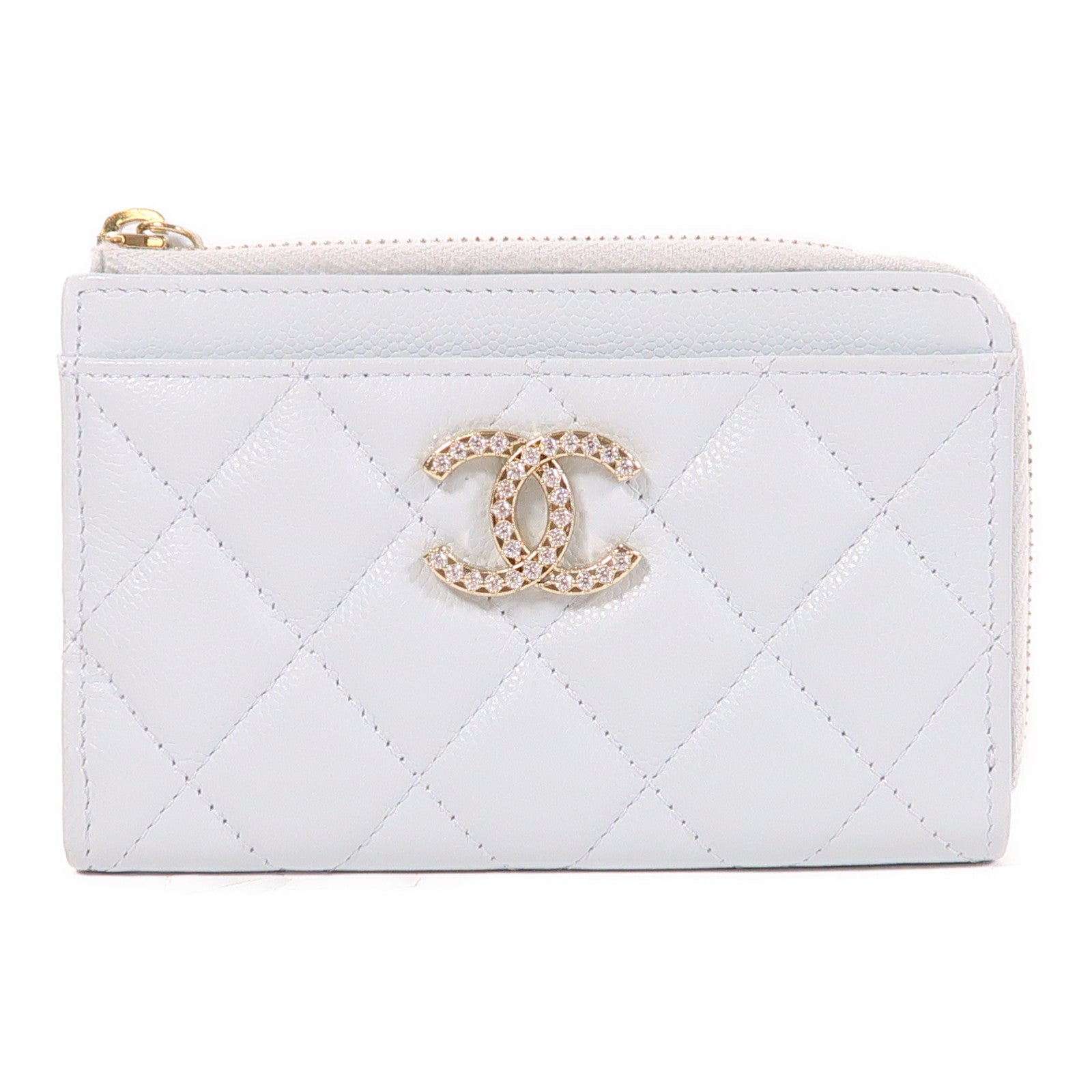 CHANEL 牛皮皮革Card Case金扣卡片套