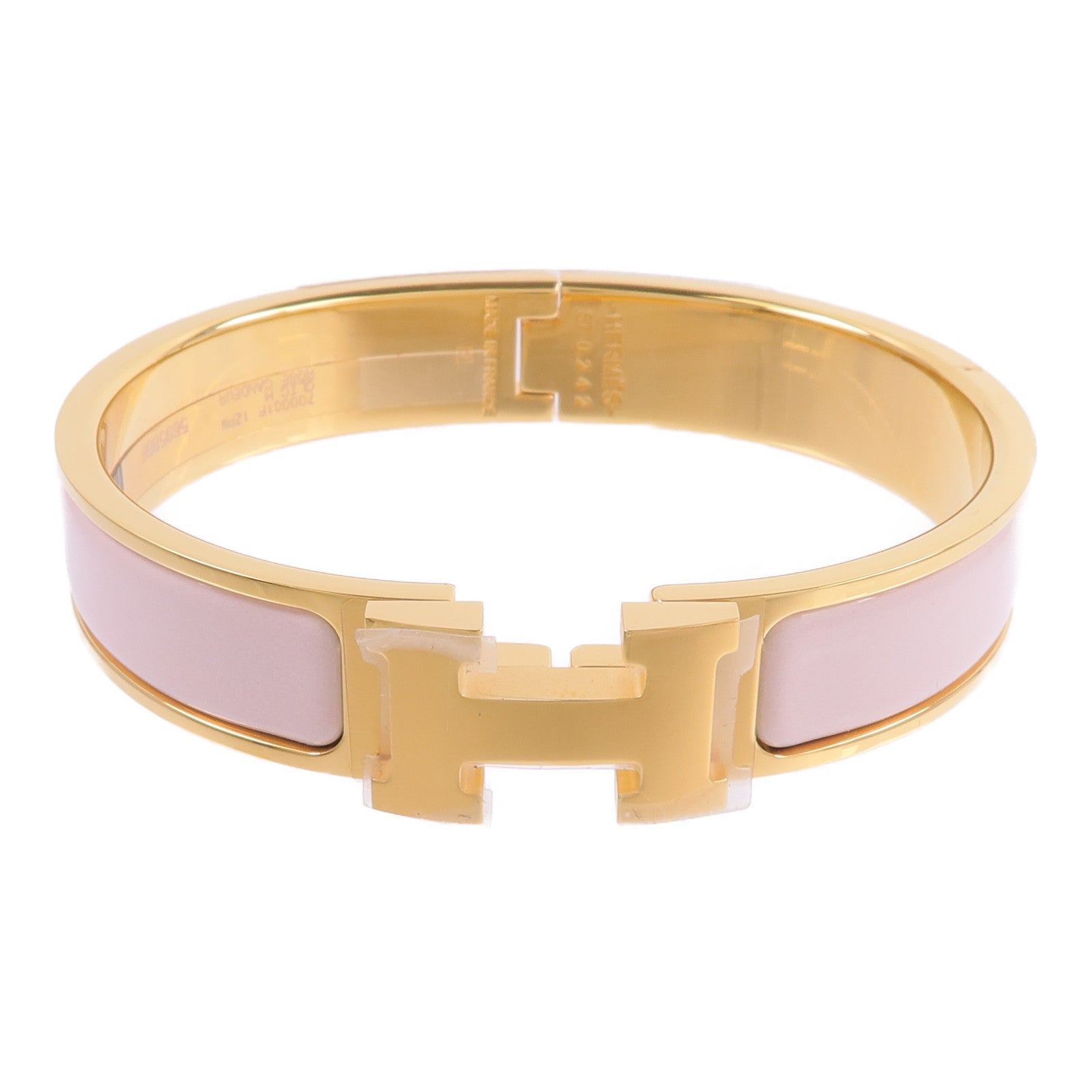 HERMES 金屬/琺瑯Clic H Bracelet手鐲