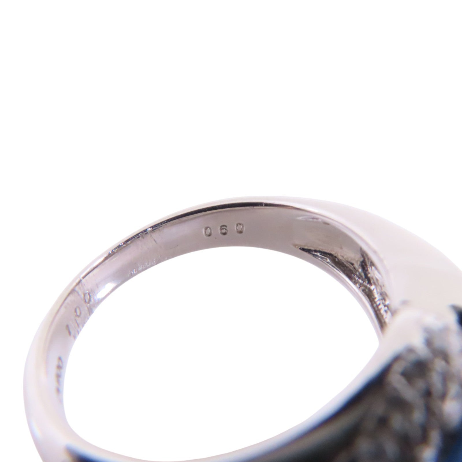 JEWELRY 【激減優惠】PT900鉑金/藍寶石/鑽石Sapphire Diamond Ring戒指US#6