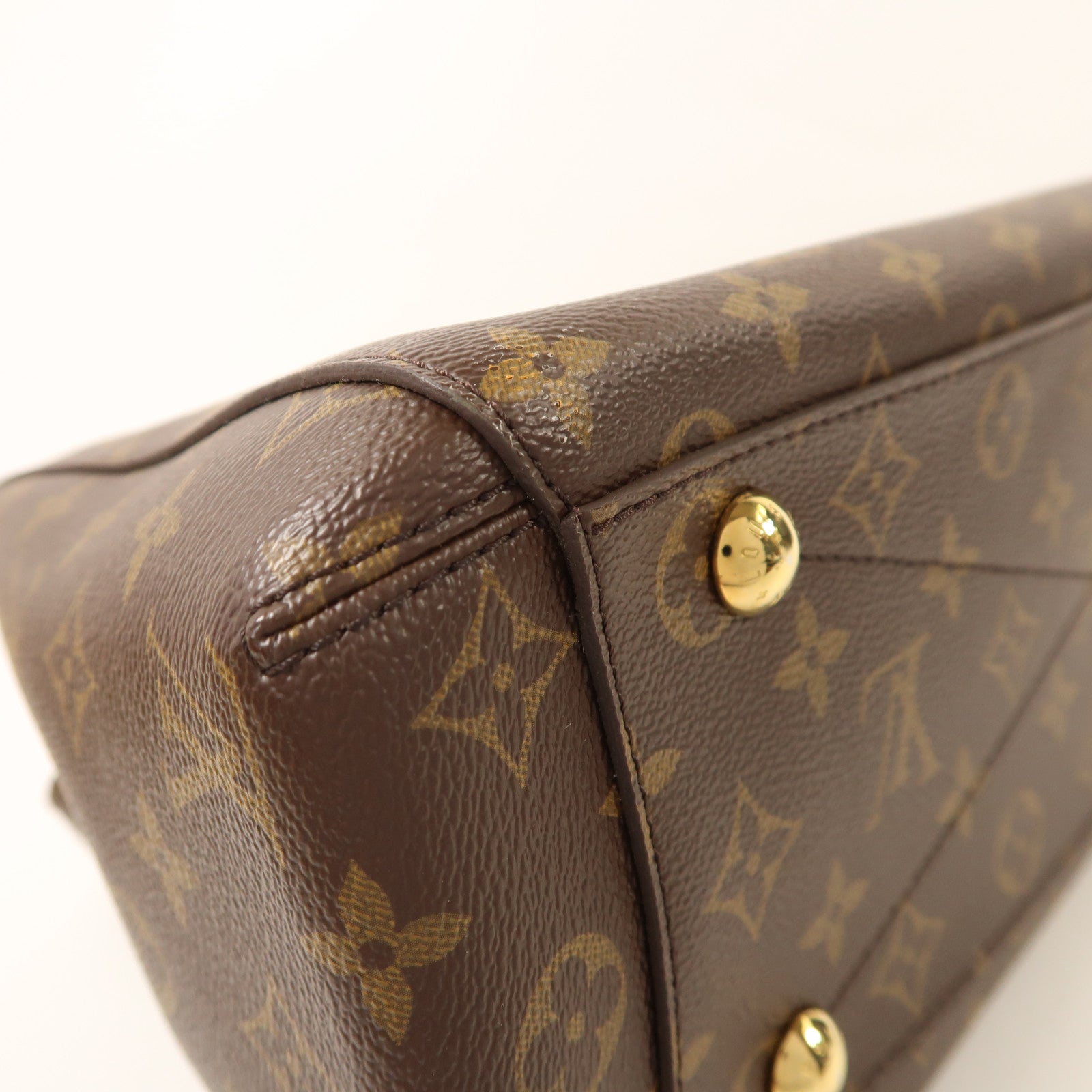 LOUIS VUITTON Monogram Montaigne MM金扣手挽肩背兩用袋