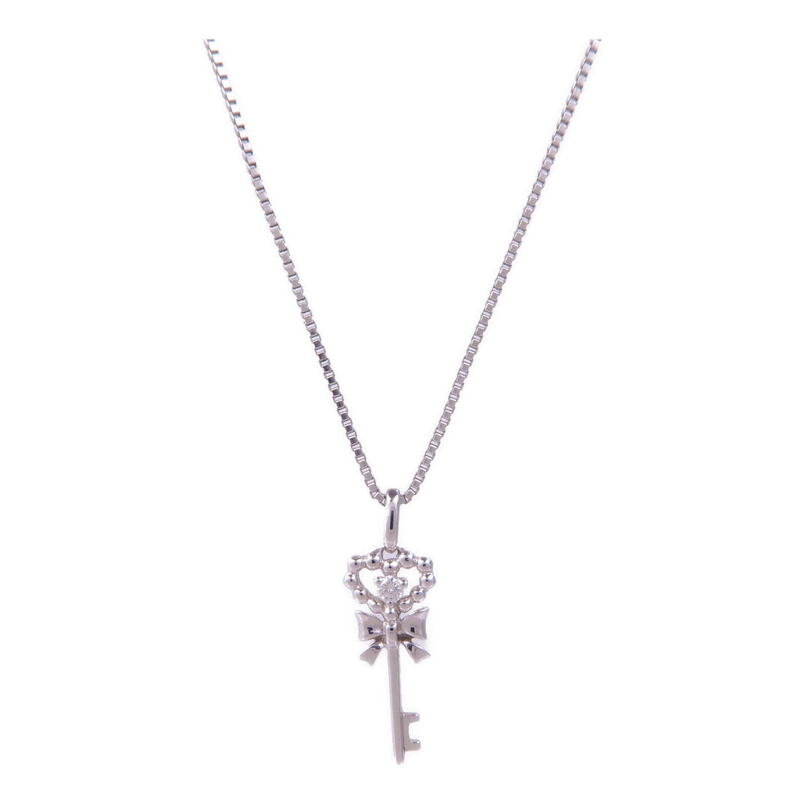 JEWELRY 925純銀/18K白金Diamond Necklace鑽石項鍊