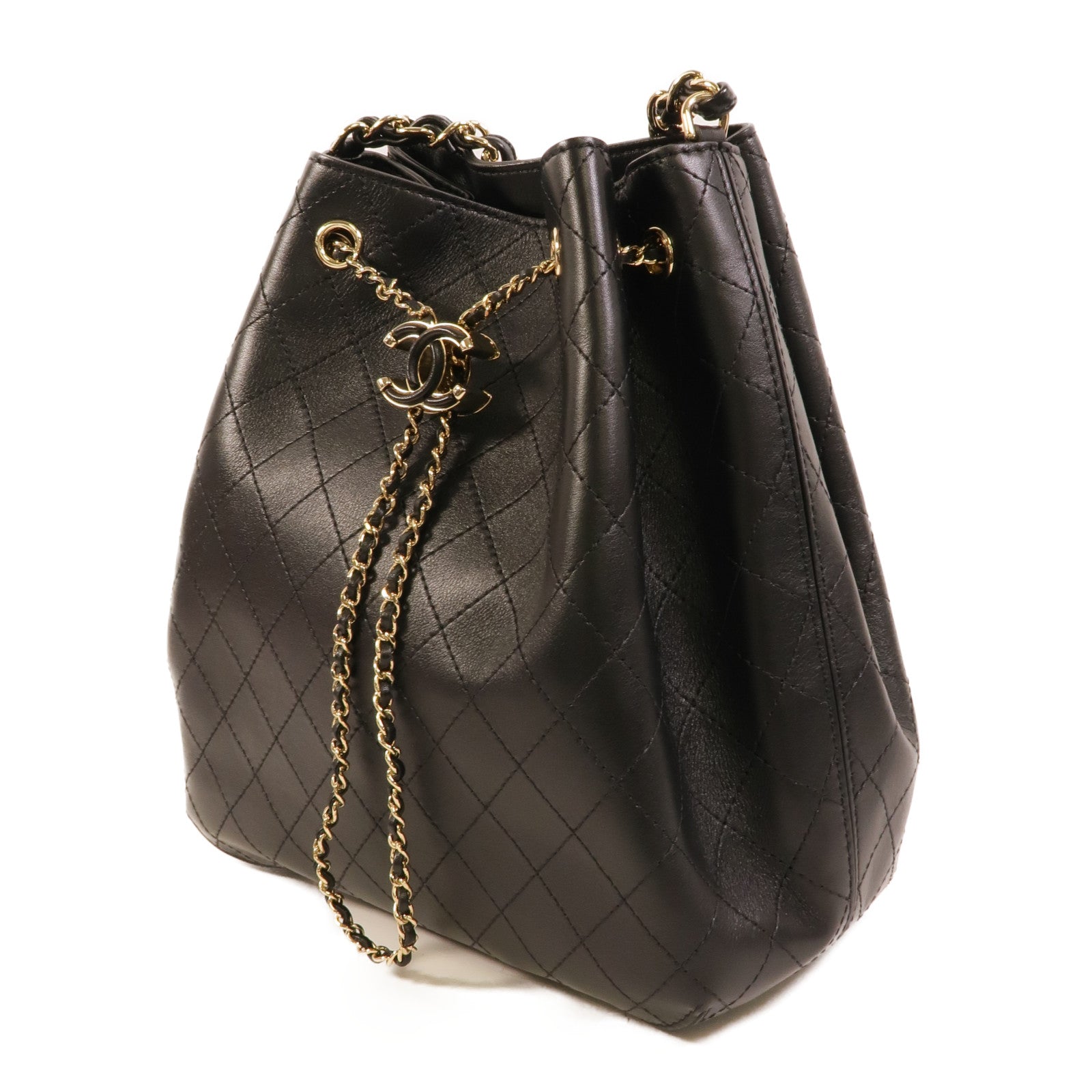 CHANEL 牛皮皮革Bucket Bag肩背袋