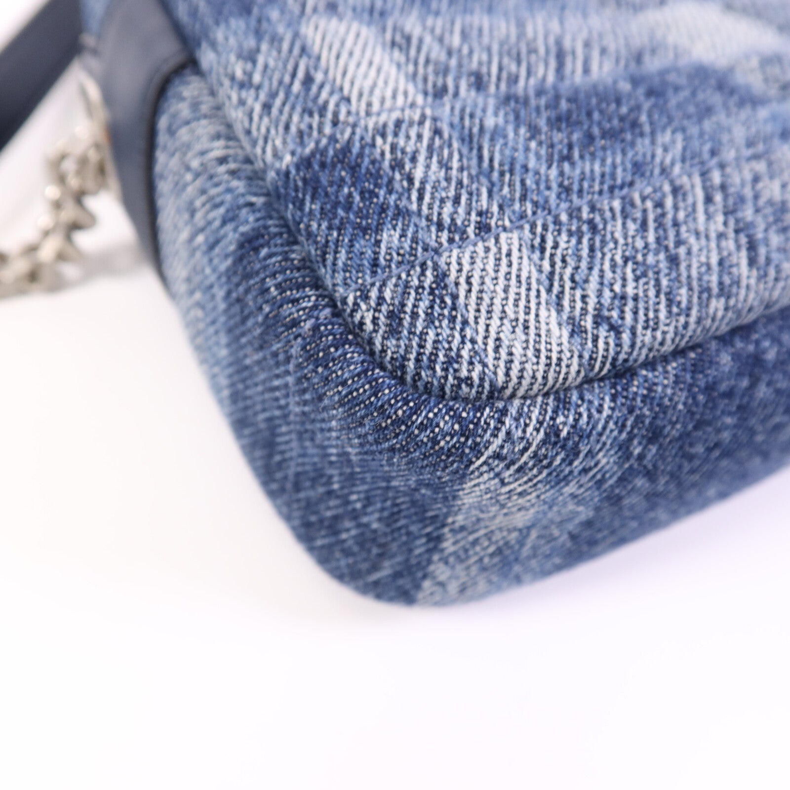 BURBERRY 【激減優惠】棉質Shoulder Bag銀扣鏈帶肩背袋