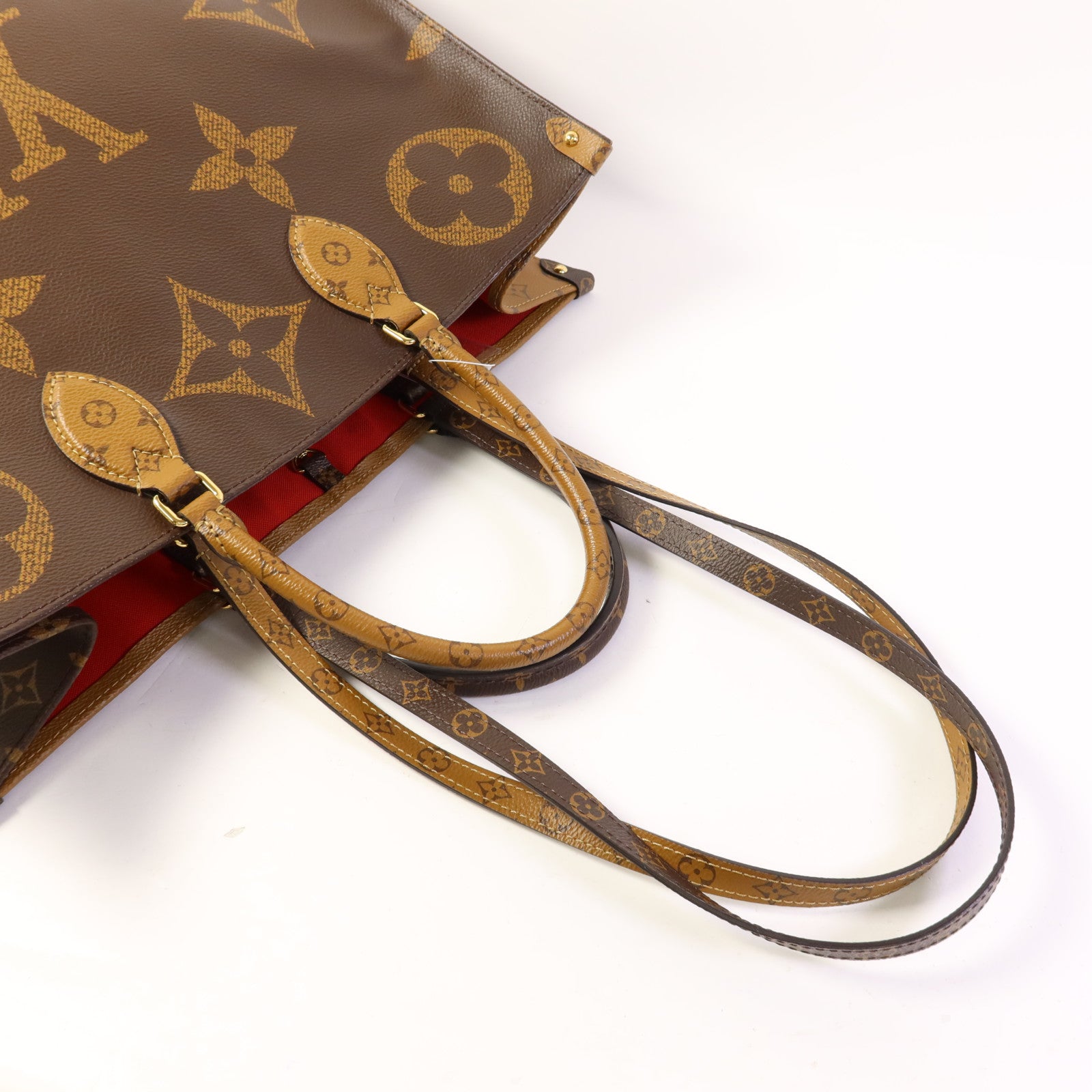 LOUIS VUITTON 【激減優惠】Monogram Giant On The Go GM金扣手挽肩背兩用袋