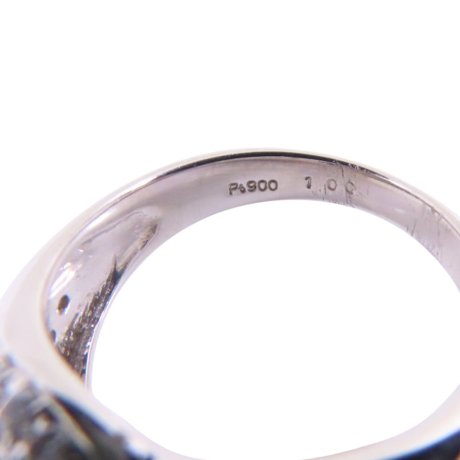 JEWELRY 【激減優惠】PT900鉑金/藍寶石/鑽石Sapphire Diamond Ring戒指US#6