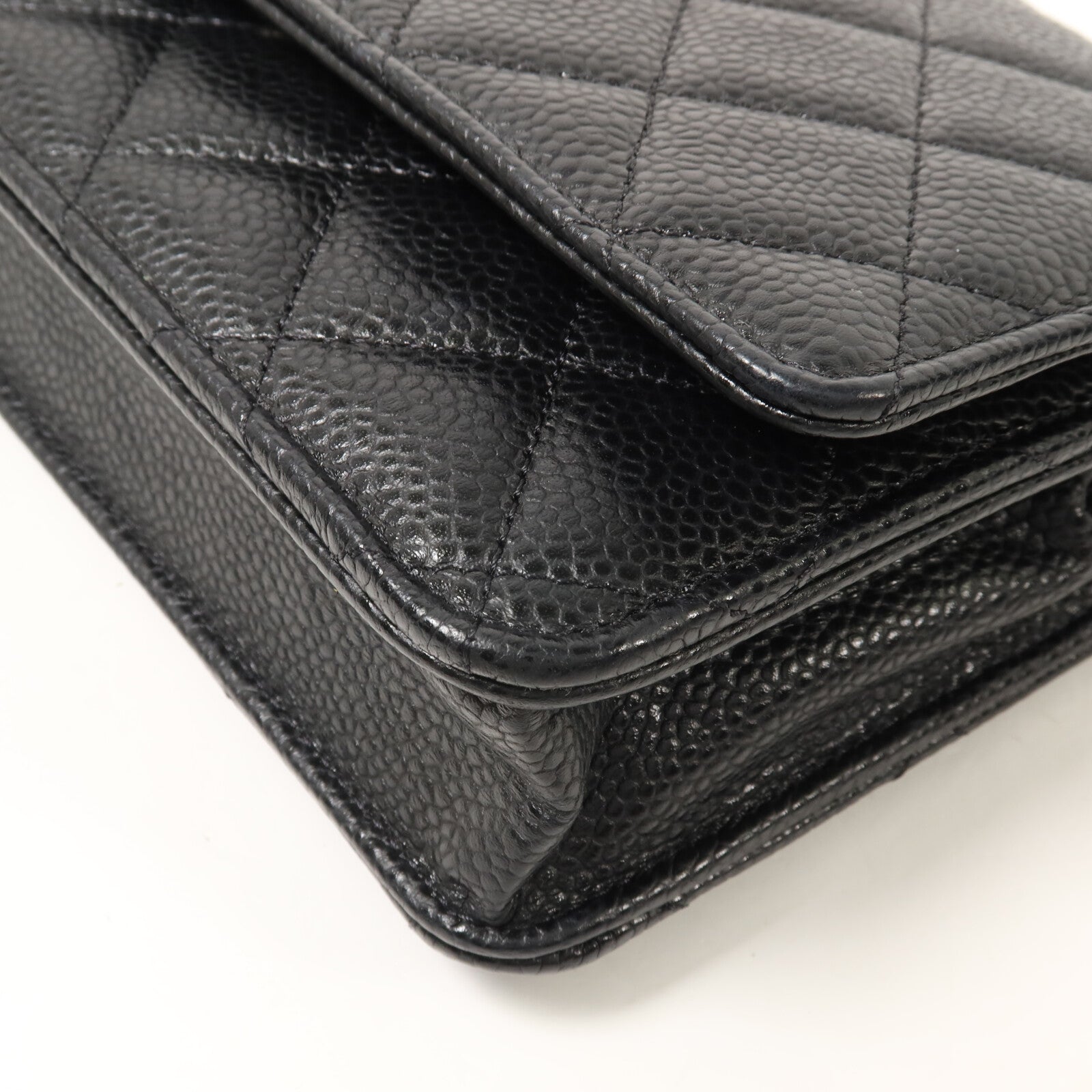 CHANEL 牛皮皮革WOC Wallet On Chain鏈帶肩背袋