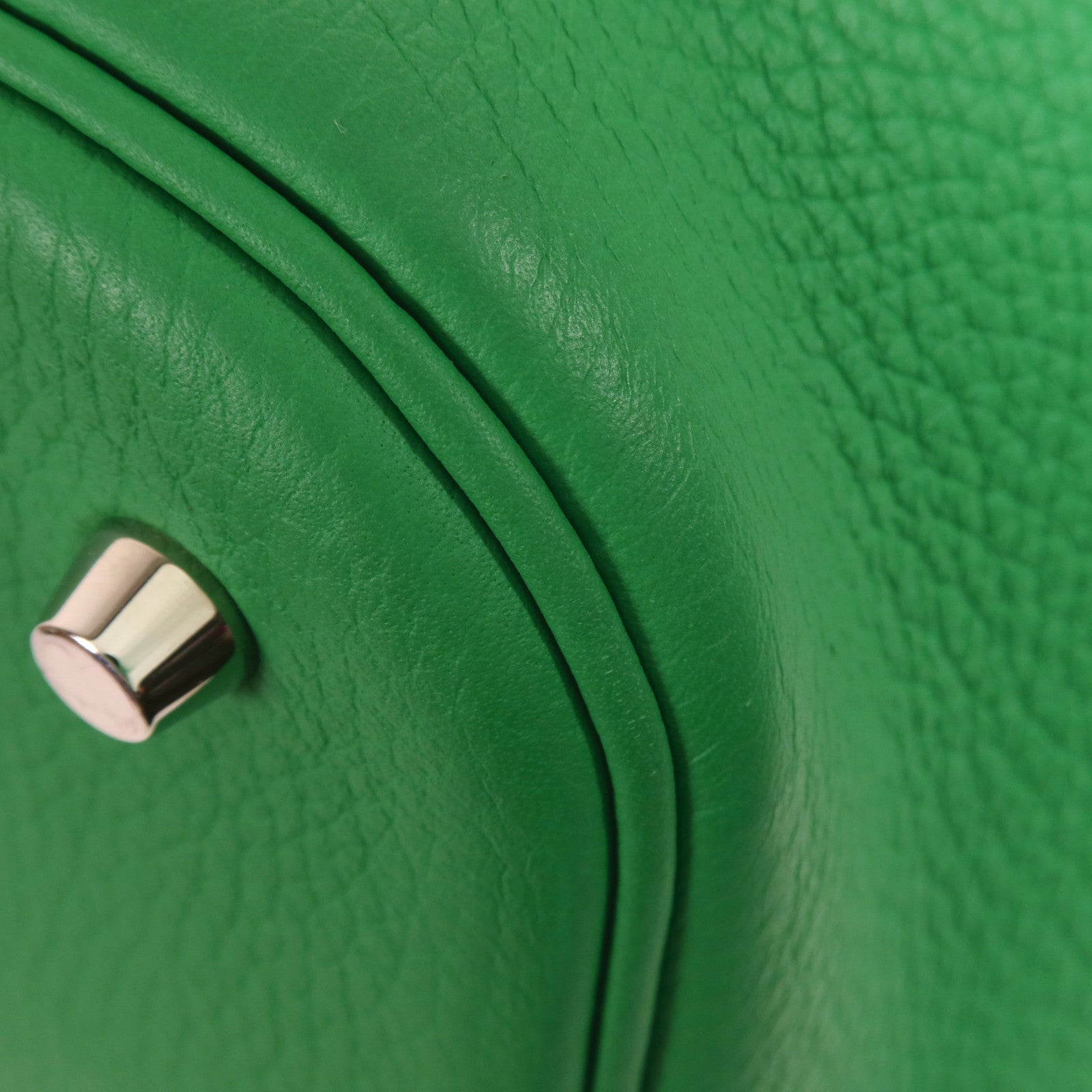 HERMES Clemence皮革Picotin GM銀扣手挽袋