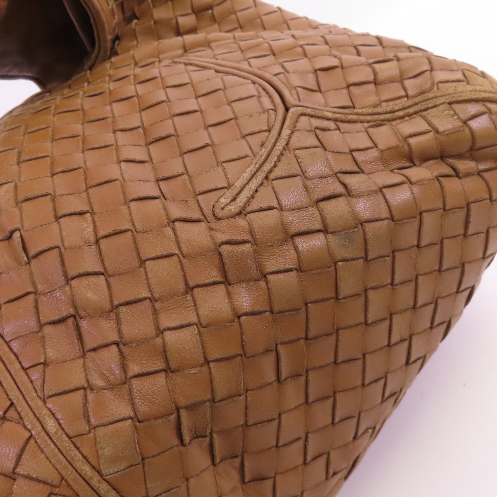 BOTTEGA VENETA 織紋皮革Shoulder Bag銀扣肩背袋