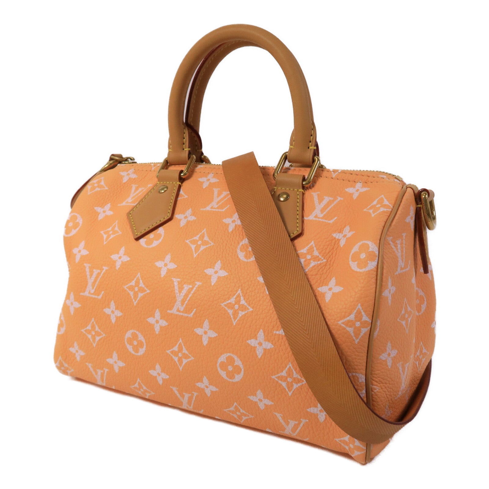 LOUIS VUITTON 牛皮/羊皮皮革Speedy P9 Bandouliere 25手挽肩背兩用袋