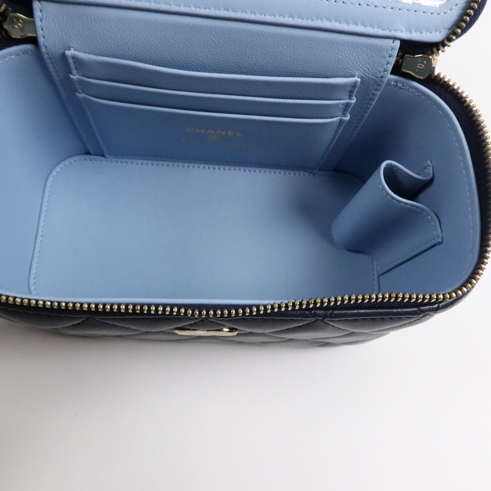 CHANEL 羊皮皮革Top Handle Vanity Case手挽肩背兩用袋