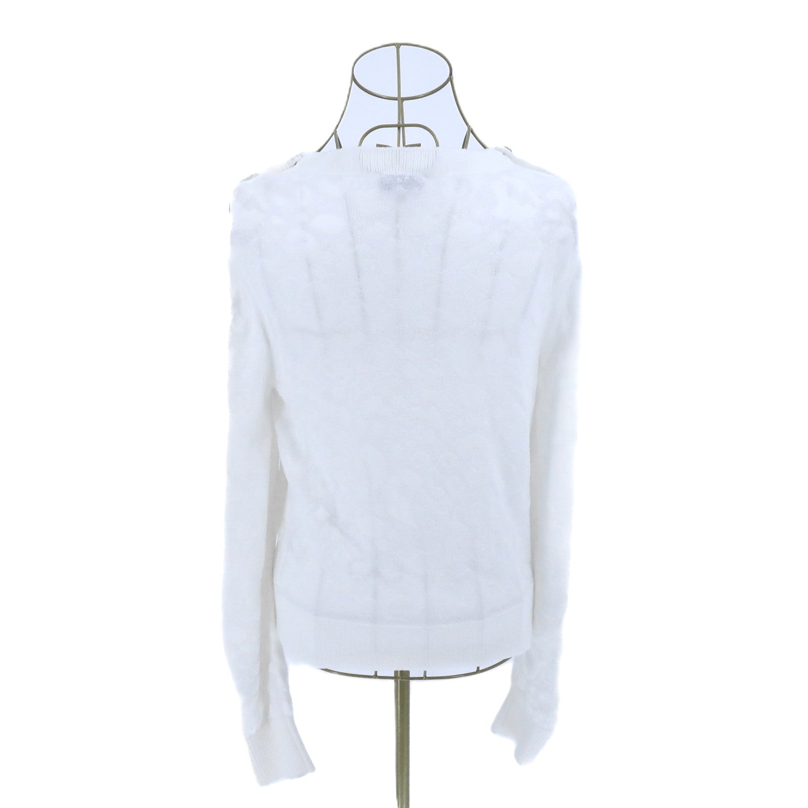 CHANEL Viscose/Polyamide Coco Buttoned Knitted Sweater針織