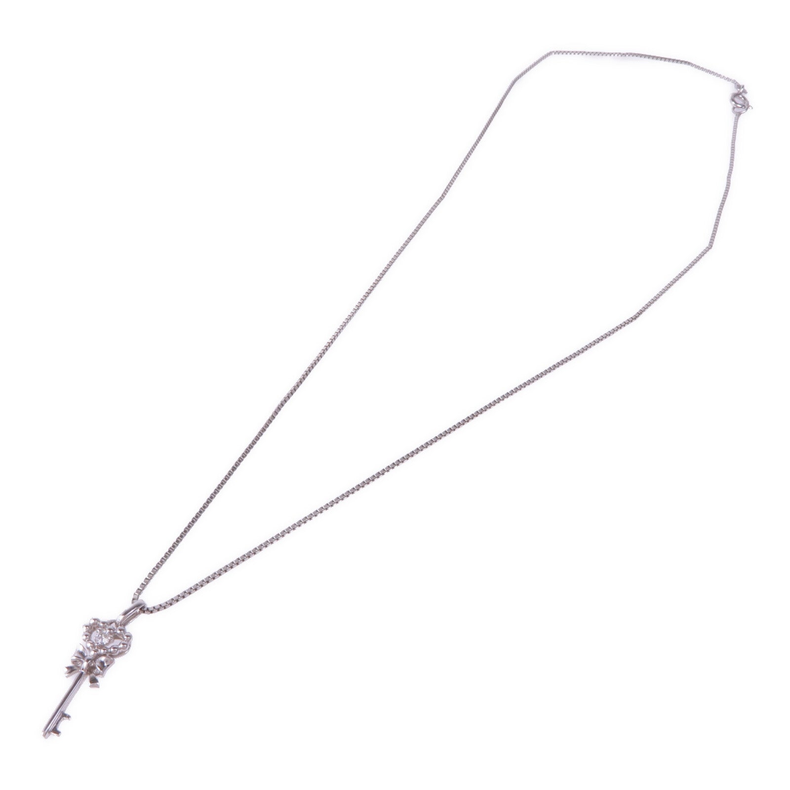 JEWELRY 925純銀/18K白金Diamond Necklace鑽石項鍊