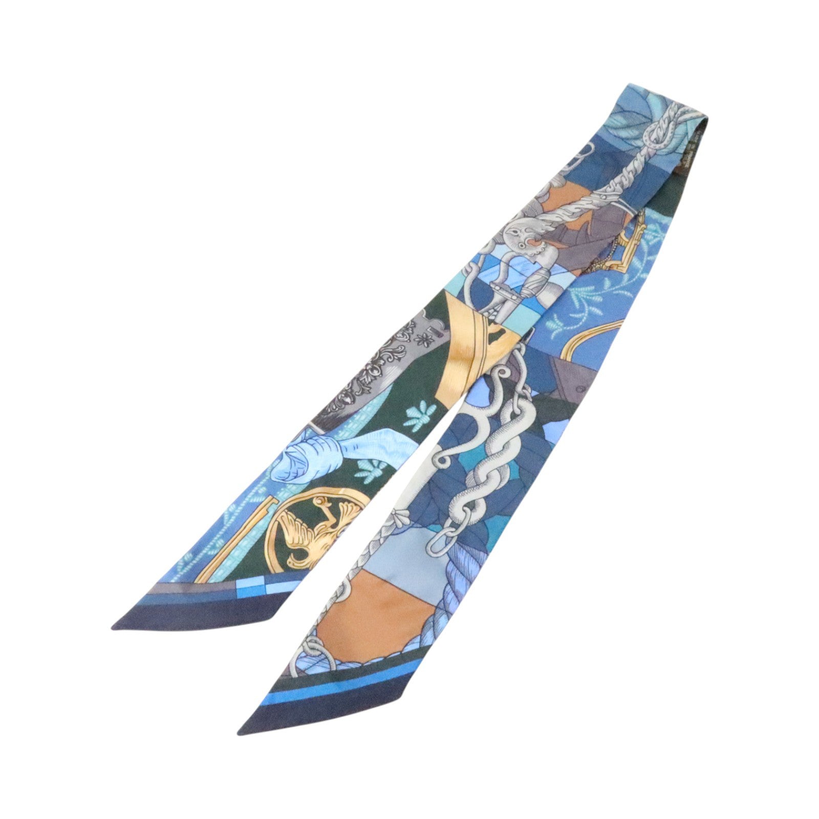 HERMES 絲質Twilly絲巾