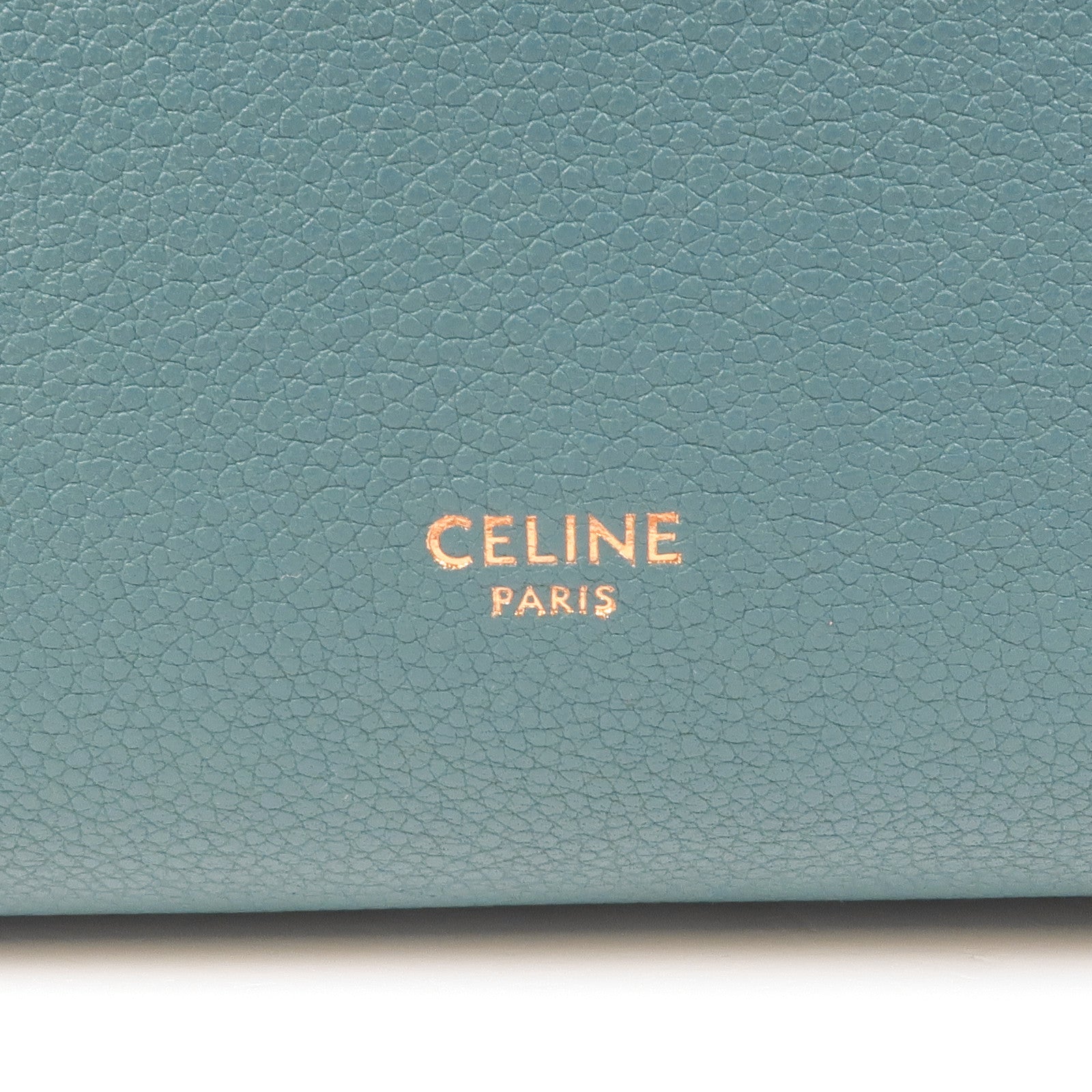 CELINE 牛皮皮革Sangle Bucket金扣肩背袋