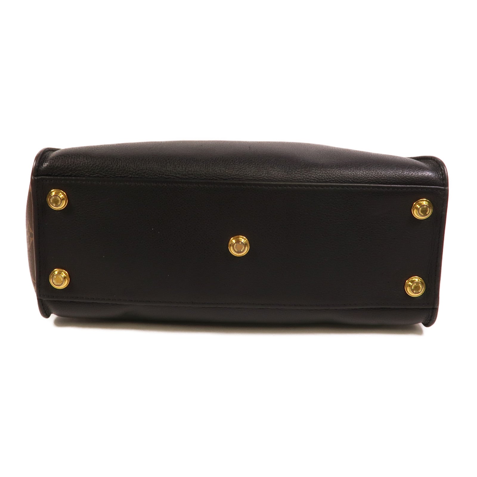 LOUIS VUITTON Monogram/牛皮皮革On My Side MM手挽袋