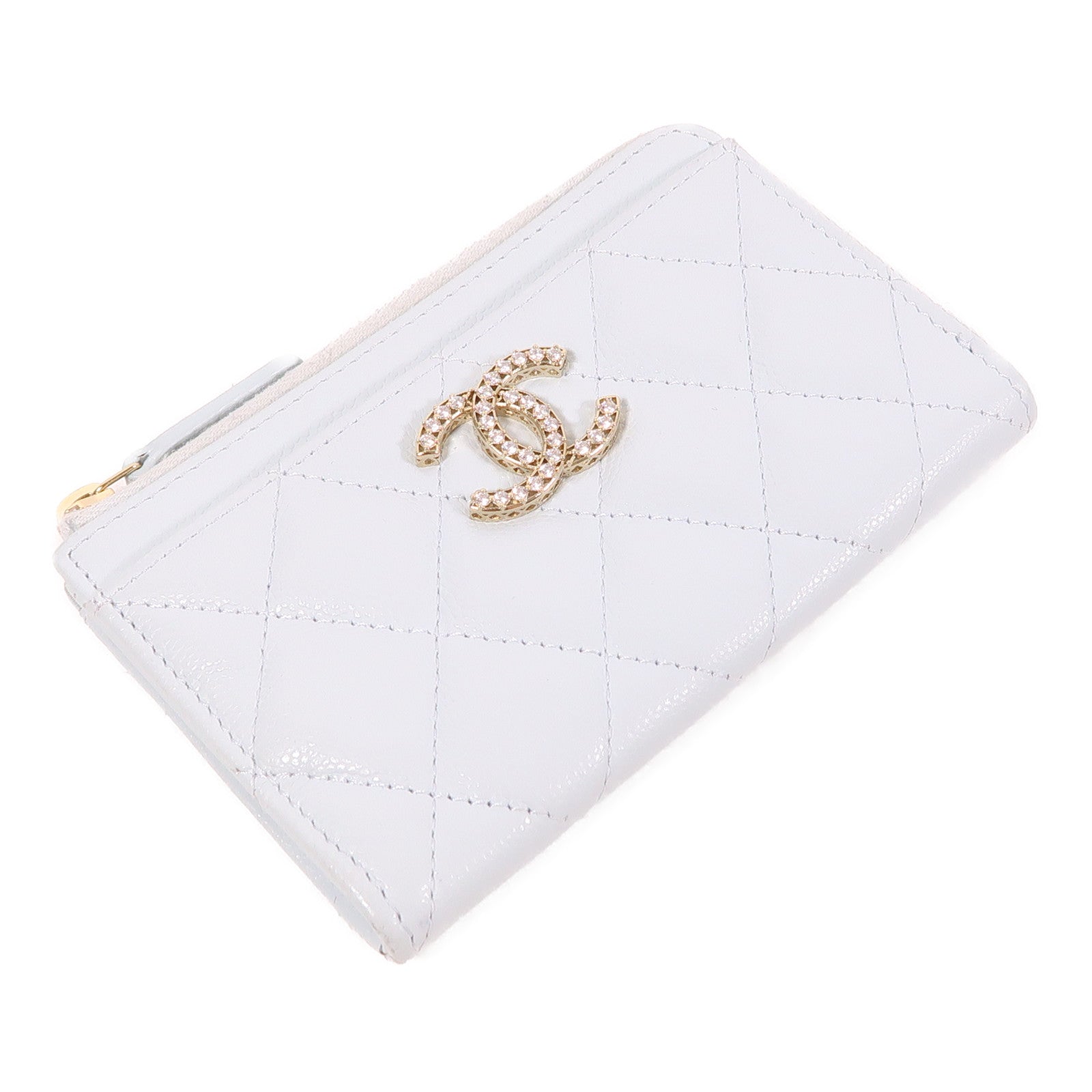 CHANEL 牛皮皮革Card Case金扣卡片套