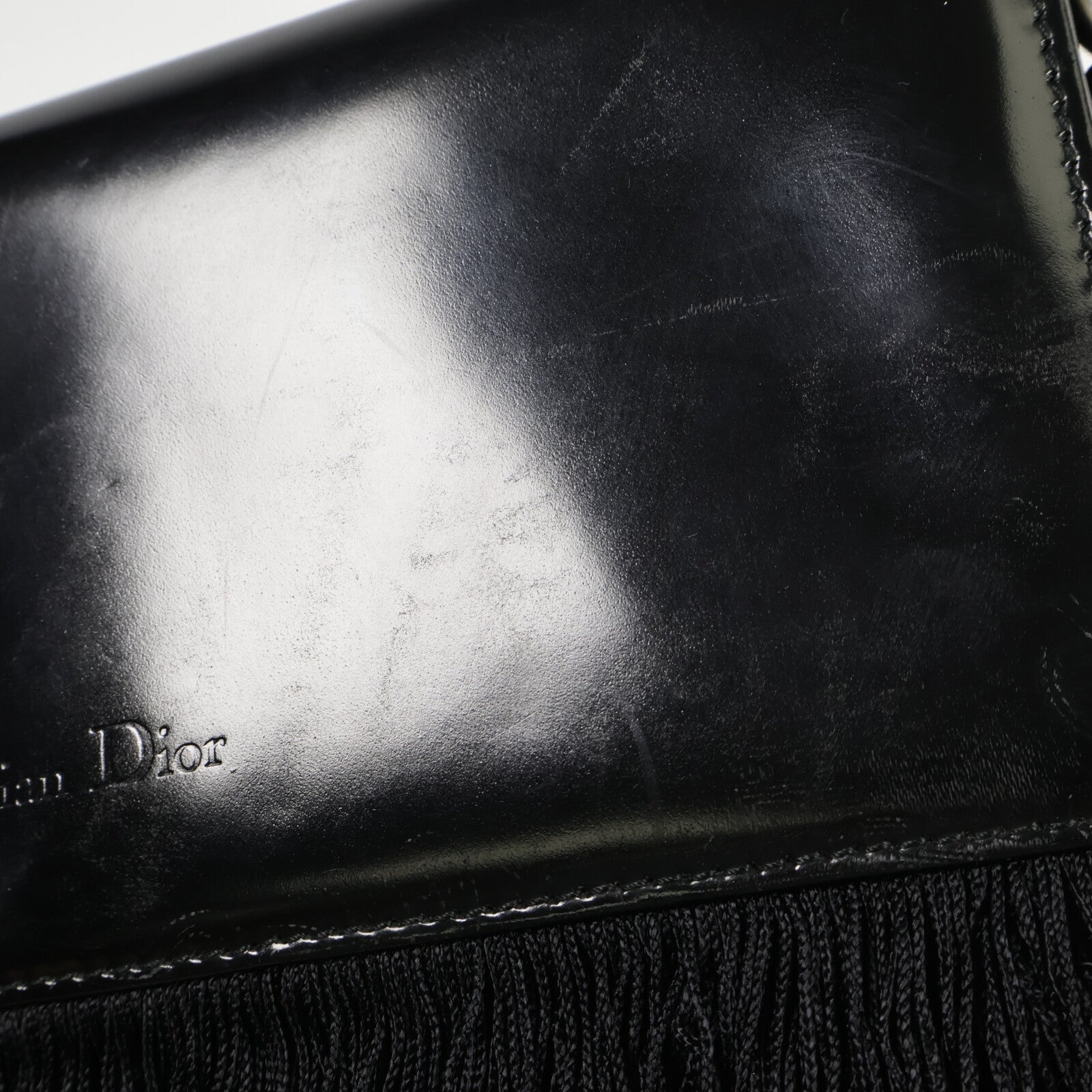 Dior 漆皮皮革Chain Shoulder Bag鏈帶肩背袋