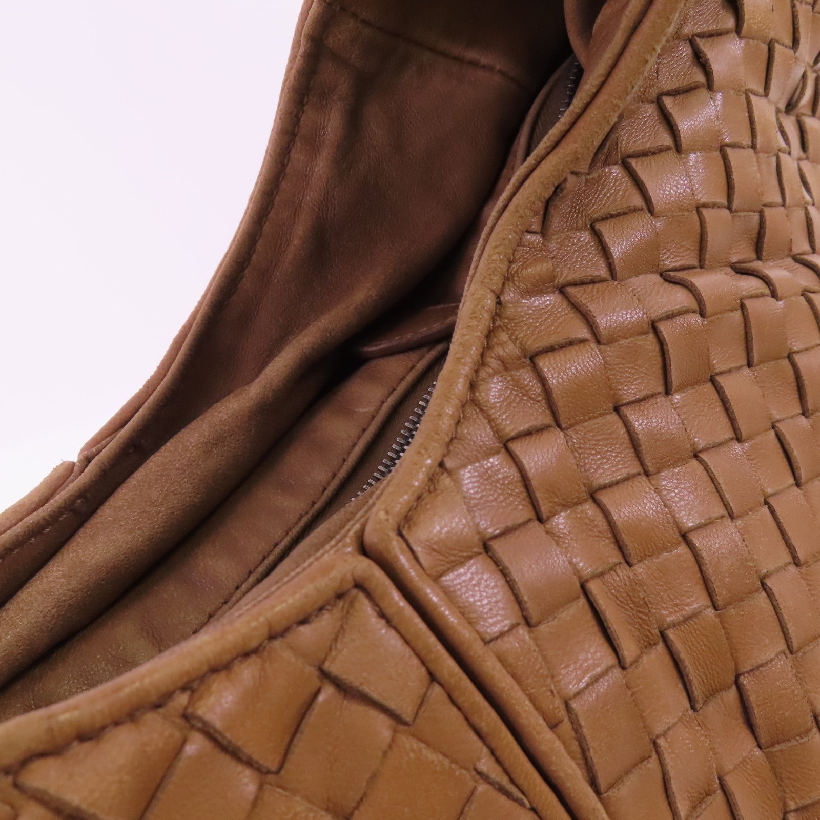 BOTTEGA VENETA 織紋皮革Shoulder Bag銀扣肩背袋