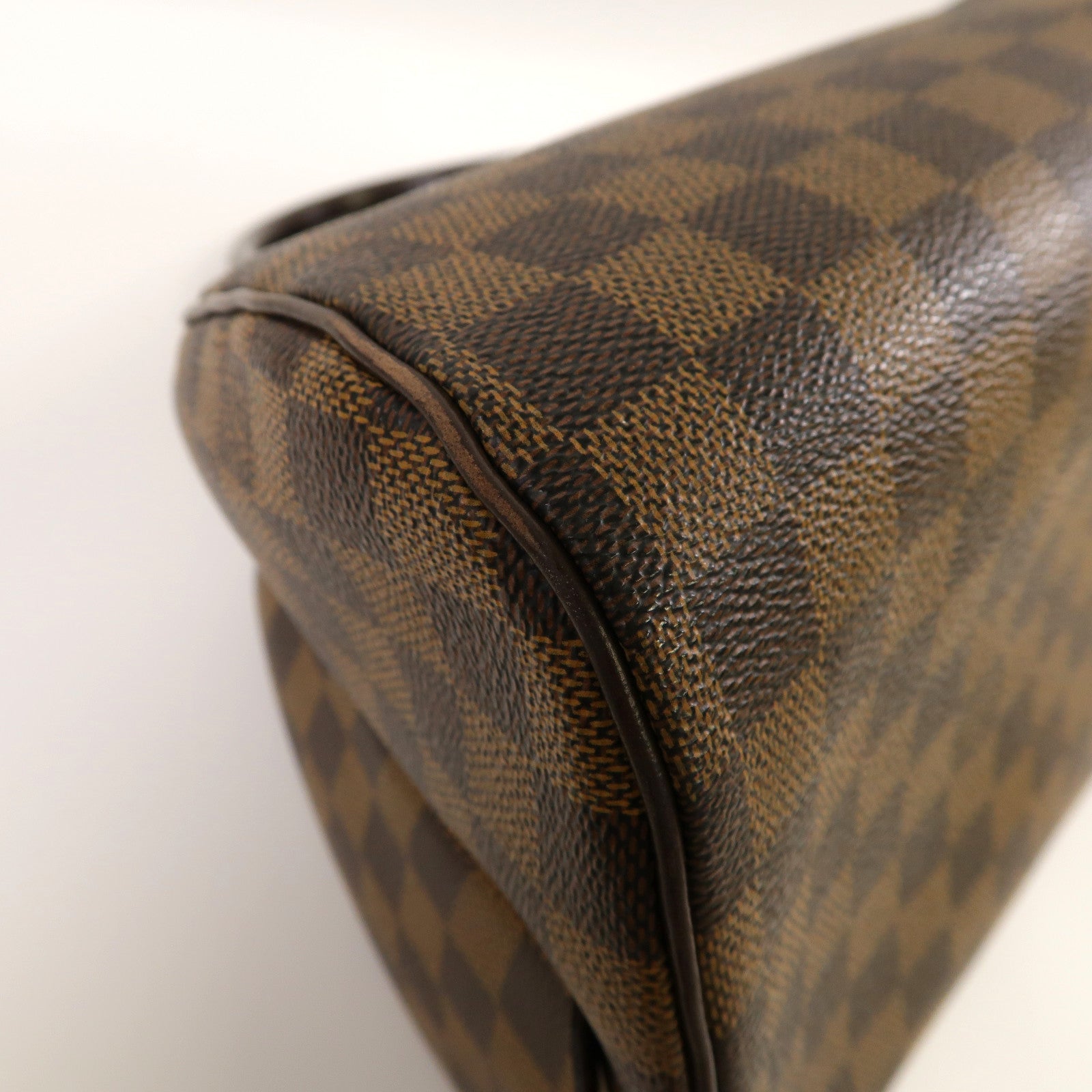 LOUIS VUITTON 【激減優惠】Damier Ebene Rivera MM金扣手挽袋啡色