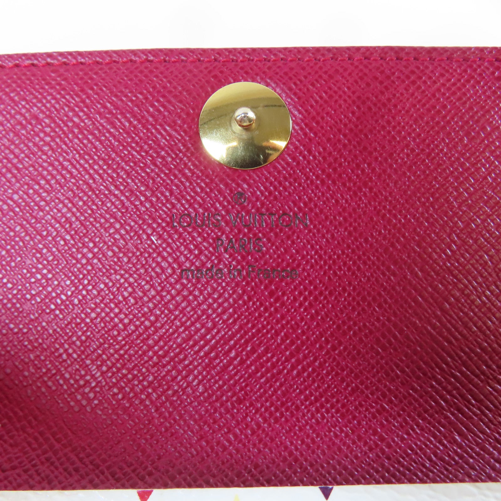 LOUIS VUITTON 【激減優惠】Monogram Multicolore Portefeuille Sarah金扣長錢包白色/多色