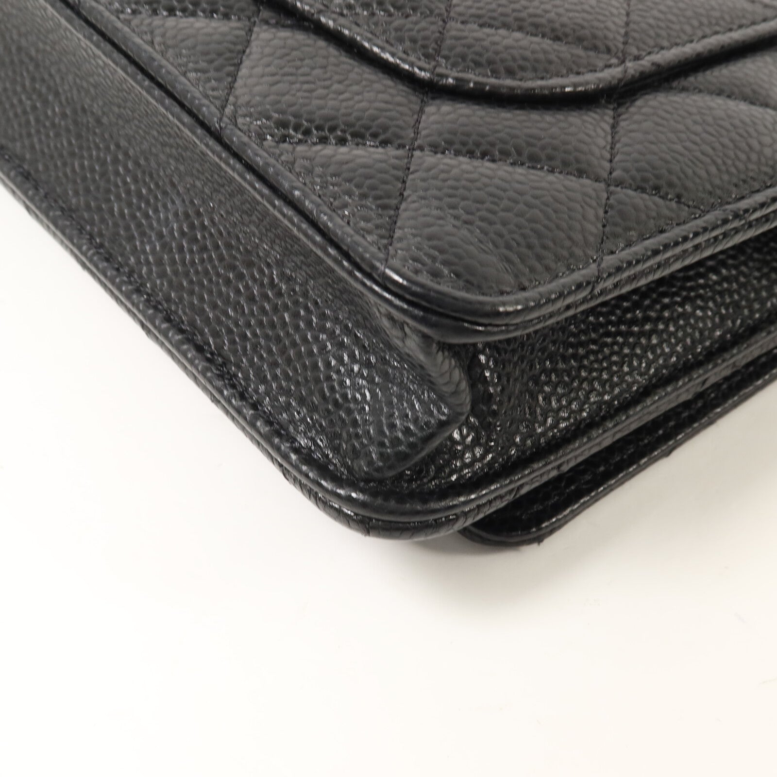 CHANEL 牛皮皮革WOC Wallet On Chain鏈帶肩背袋