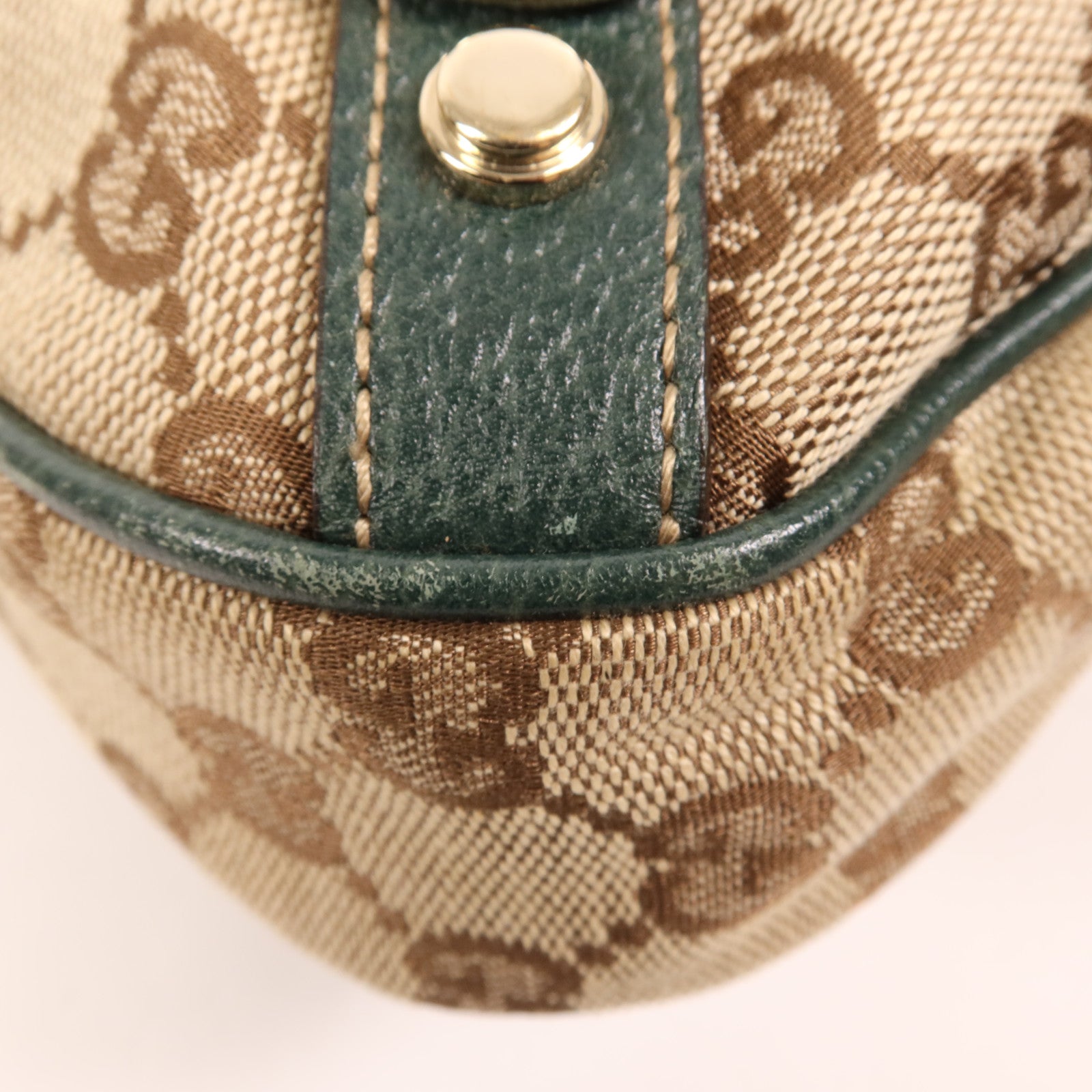 GUCCI 帆布Abbey Shoulder Bag金扣肩背袋