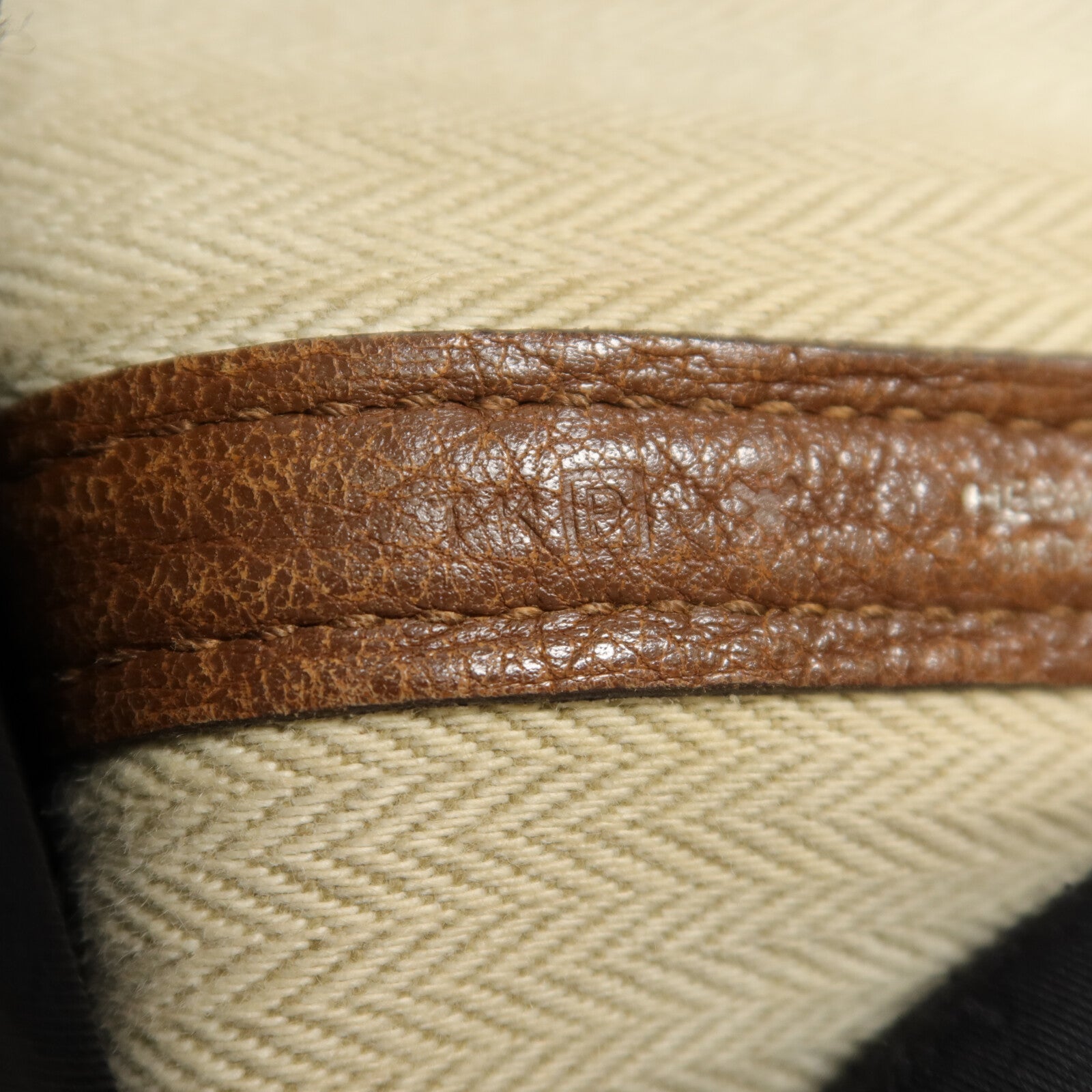 HERMES Negonda皮革Garden Party TPM手挽袋Marron Fonce