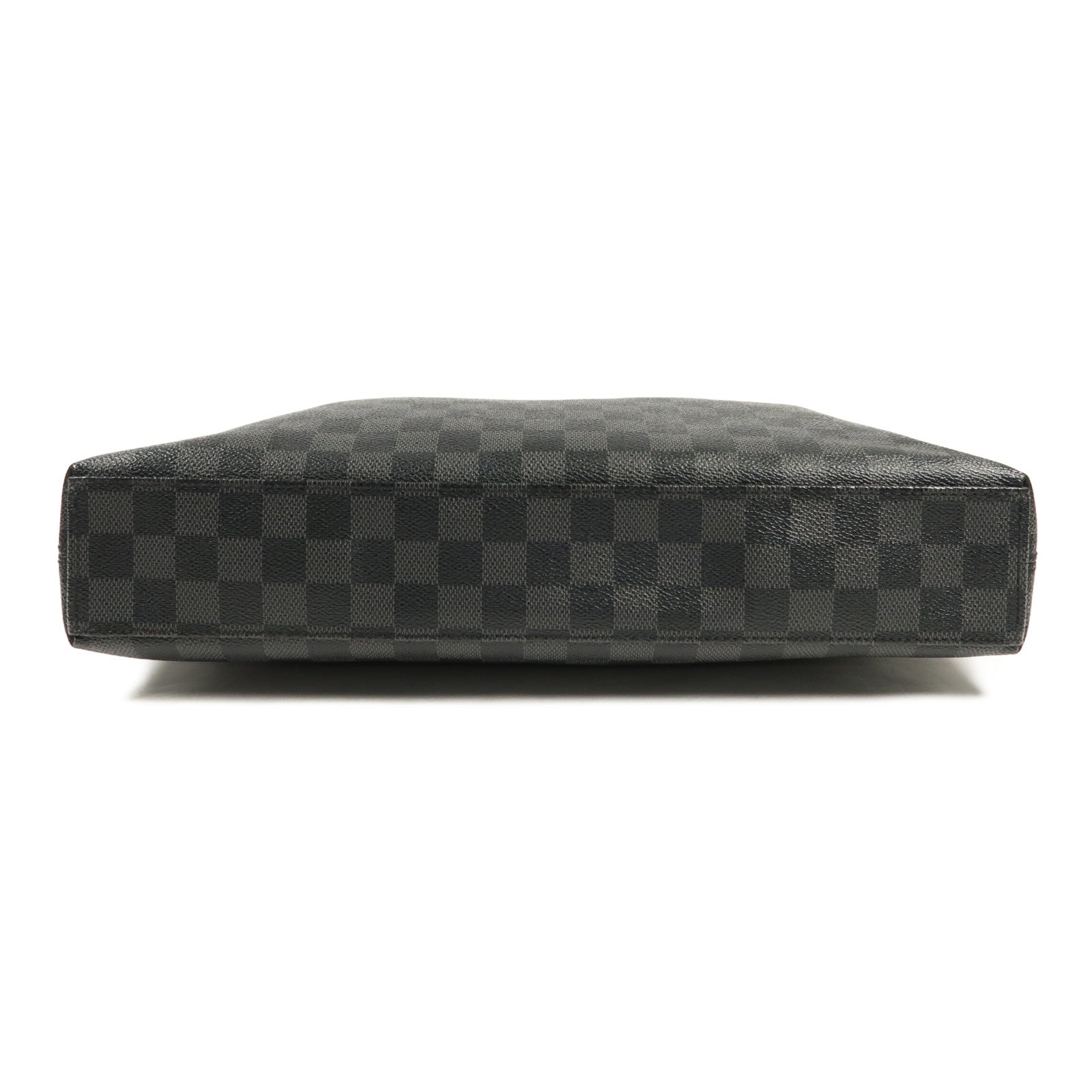 LOUIS VUITTON Damier Graphite Porte Document Jour Business Bag銀扣手挽袋