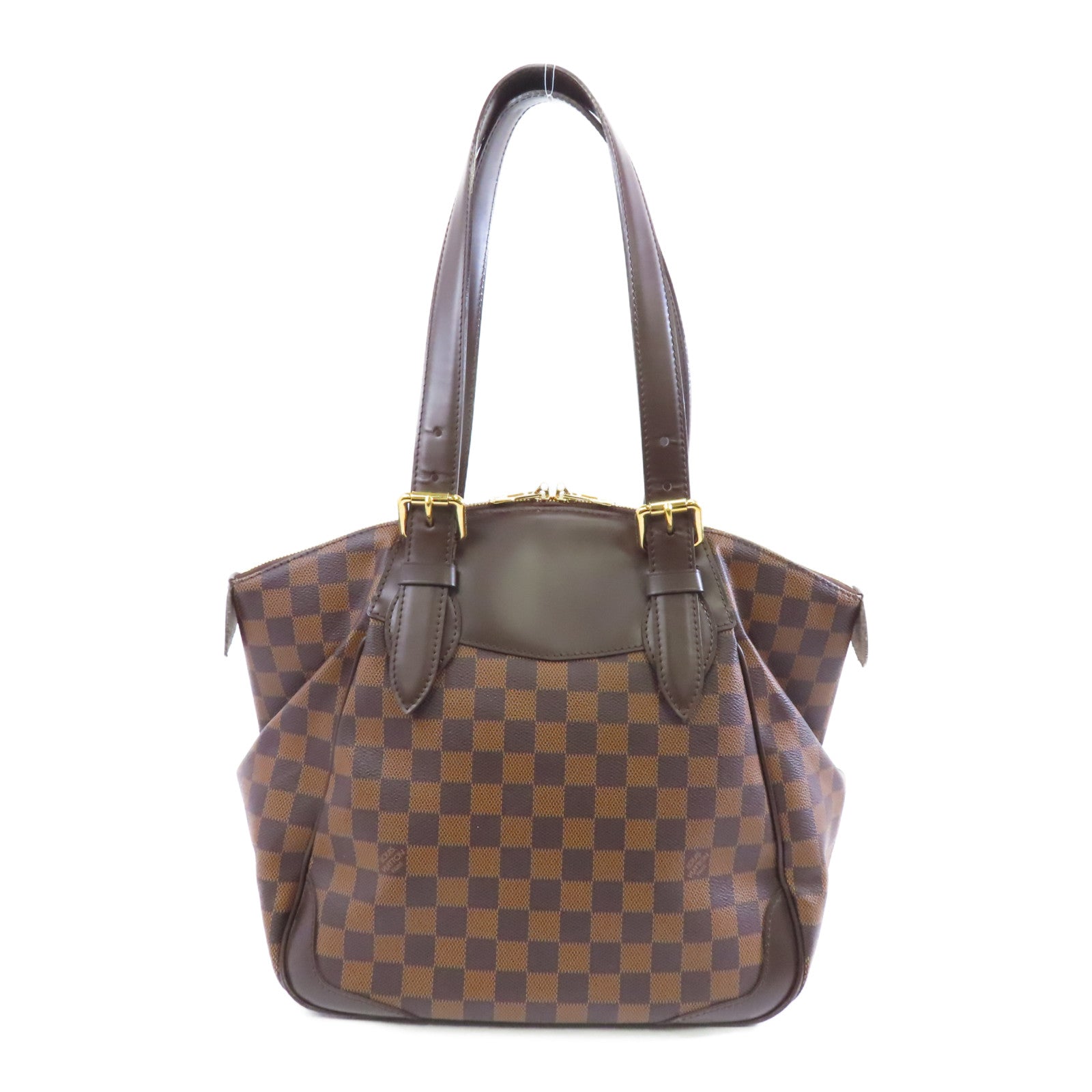 LOUIS VUITTON 【激減優惠】Damier Verona MM金扣肩背袋啡色