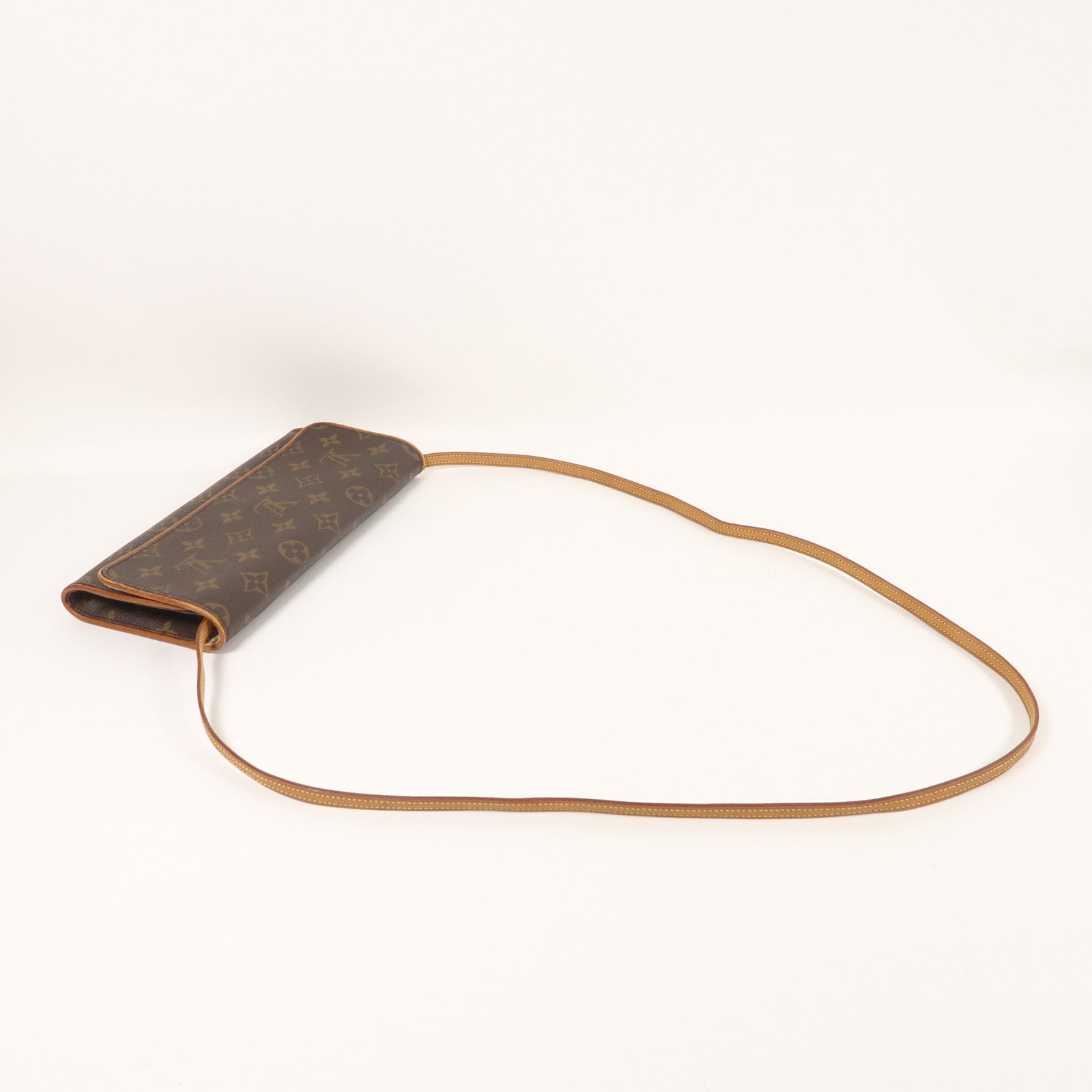 LOUIS VUITTON Monogram Pochette Twin GM金扣肩背袋啡色