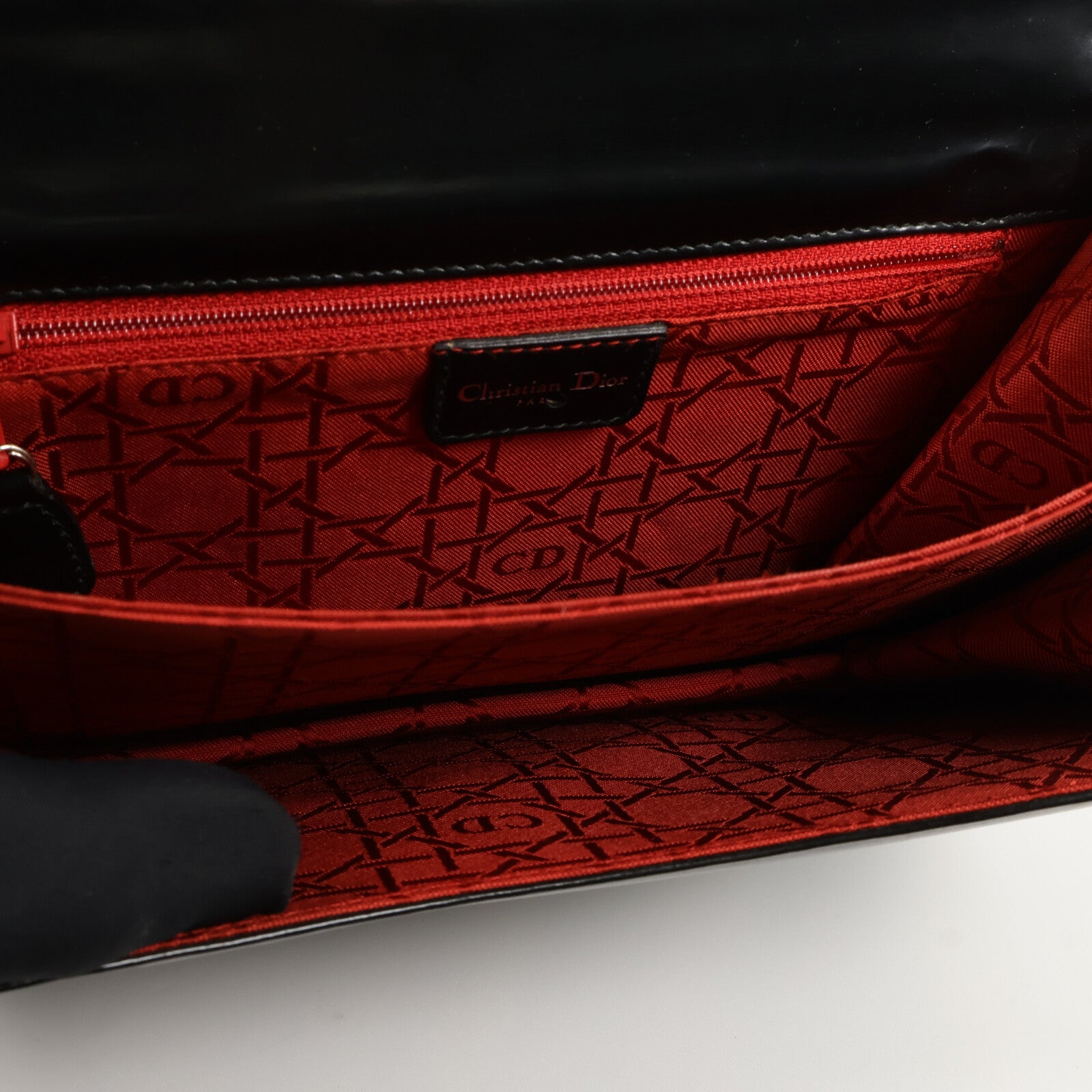 Dior 漆皮皮革Chain Shoulder Bag鏈帶肩背袋