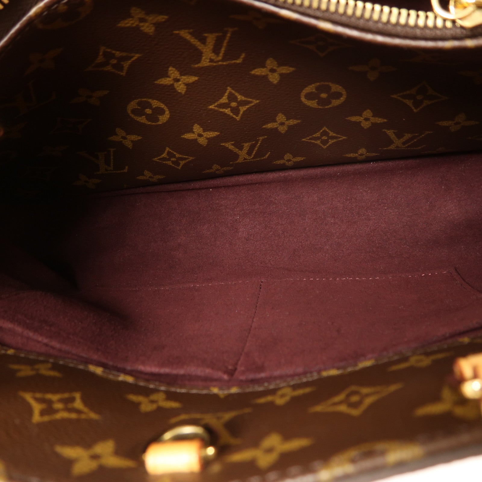 LOUIS VUITTON Monogram Montaigne MM金扣手挽肩背兩用袋