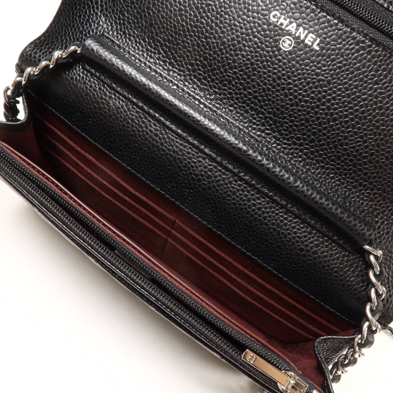CHANEL 牛皮皮革WOC Wallet On Chain鏈帶肩背袋
