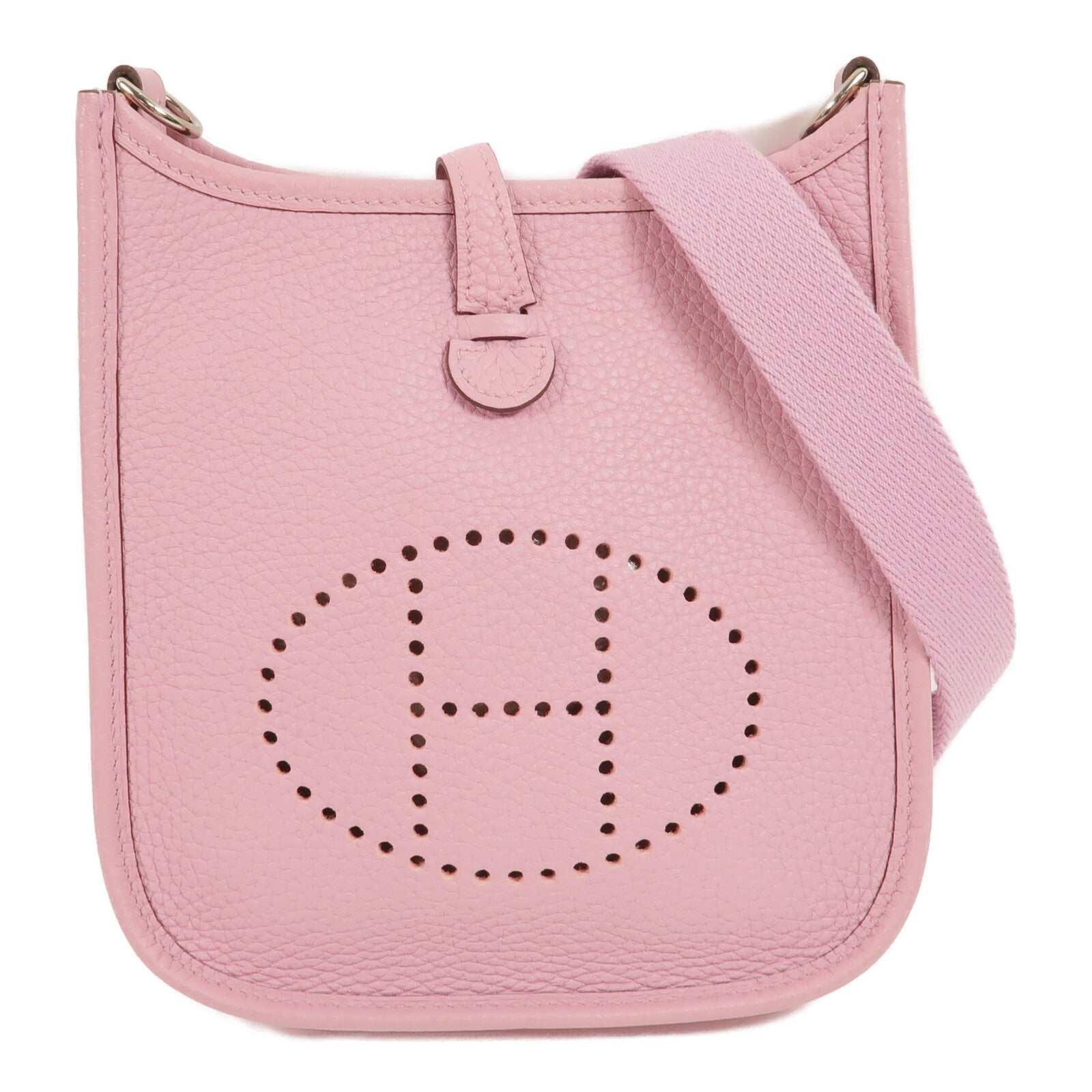 HERMES Clemence皮革Evelyne TPM肩背袋Mauve Sylvestre