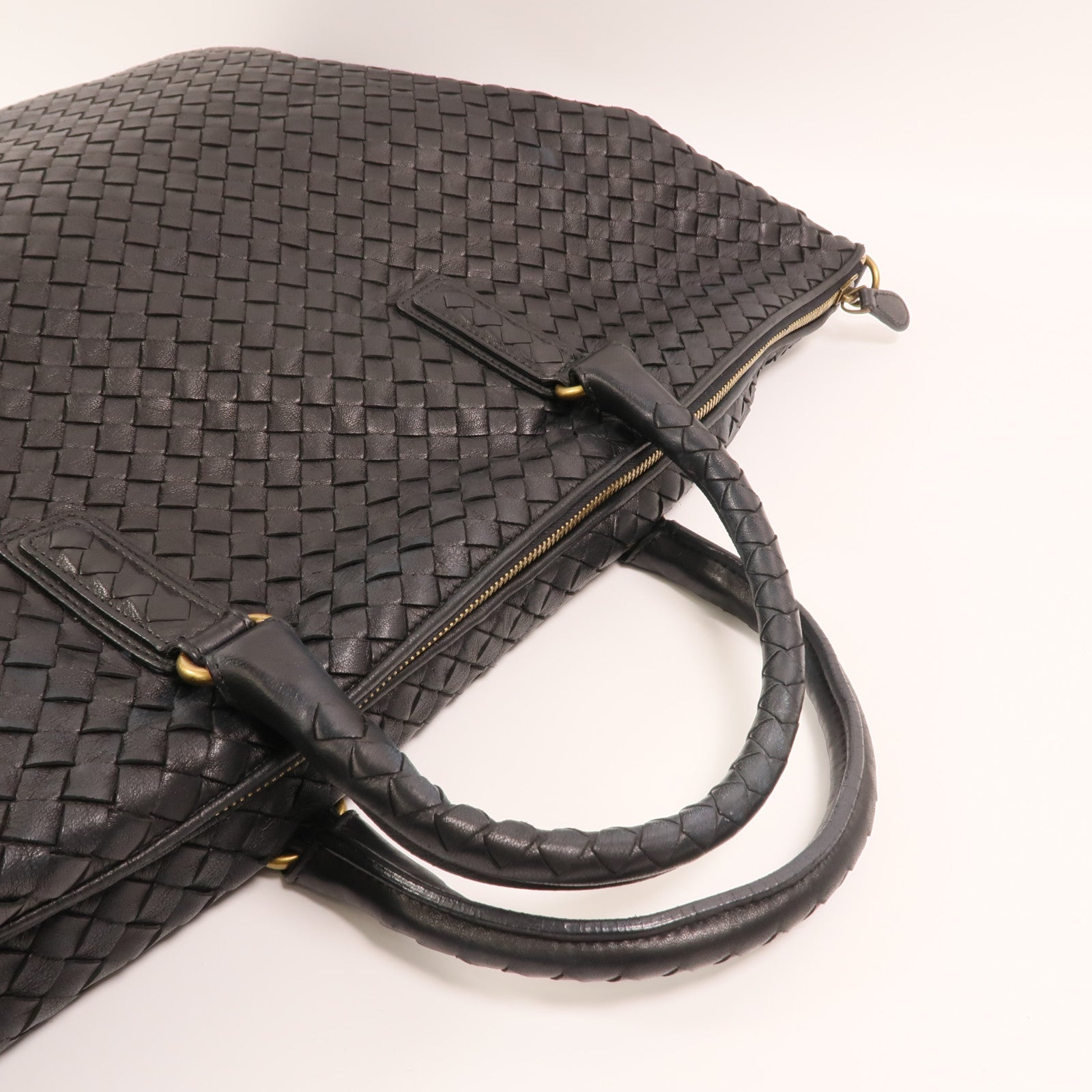 BOTTEGA VENETA 羊皮皮革Tote Bag金扣手挽袋