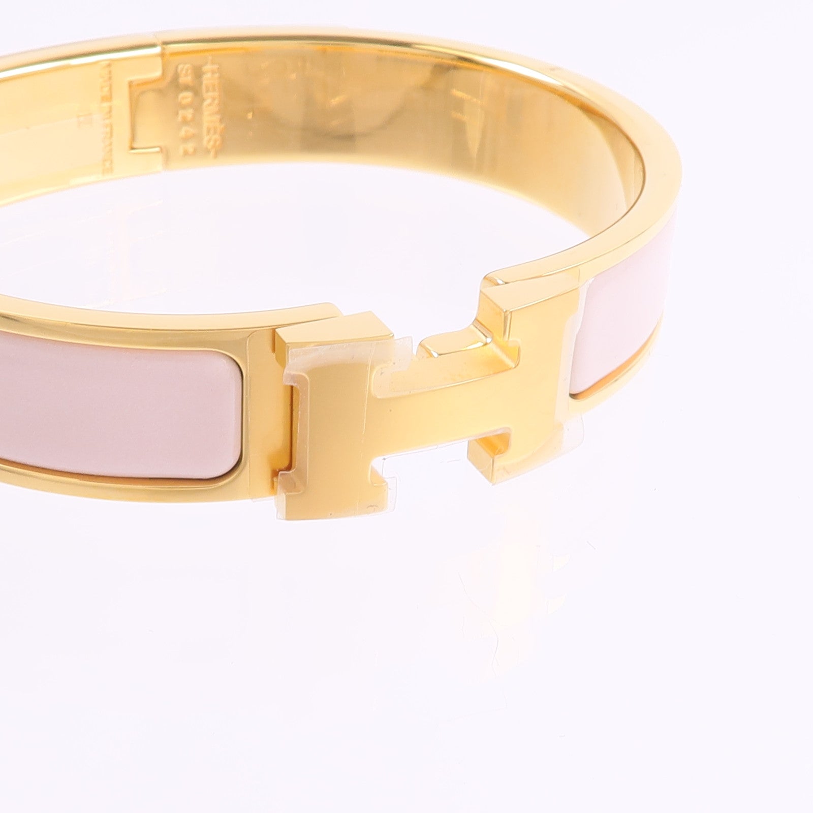 HERMES 金屬/琺瑯Clic H Bracelet手鐲