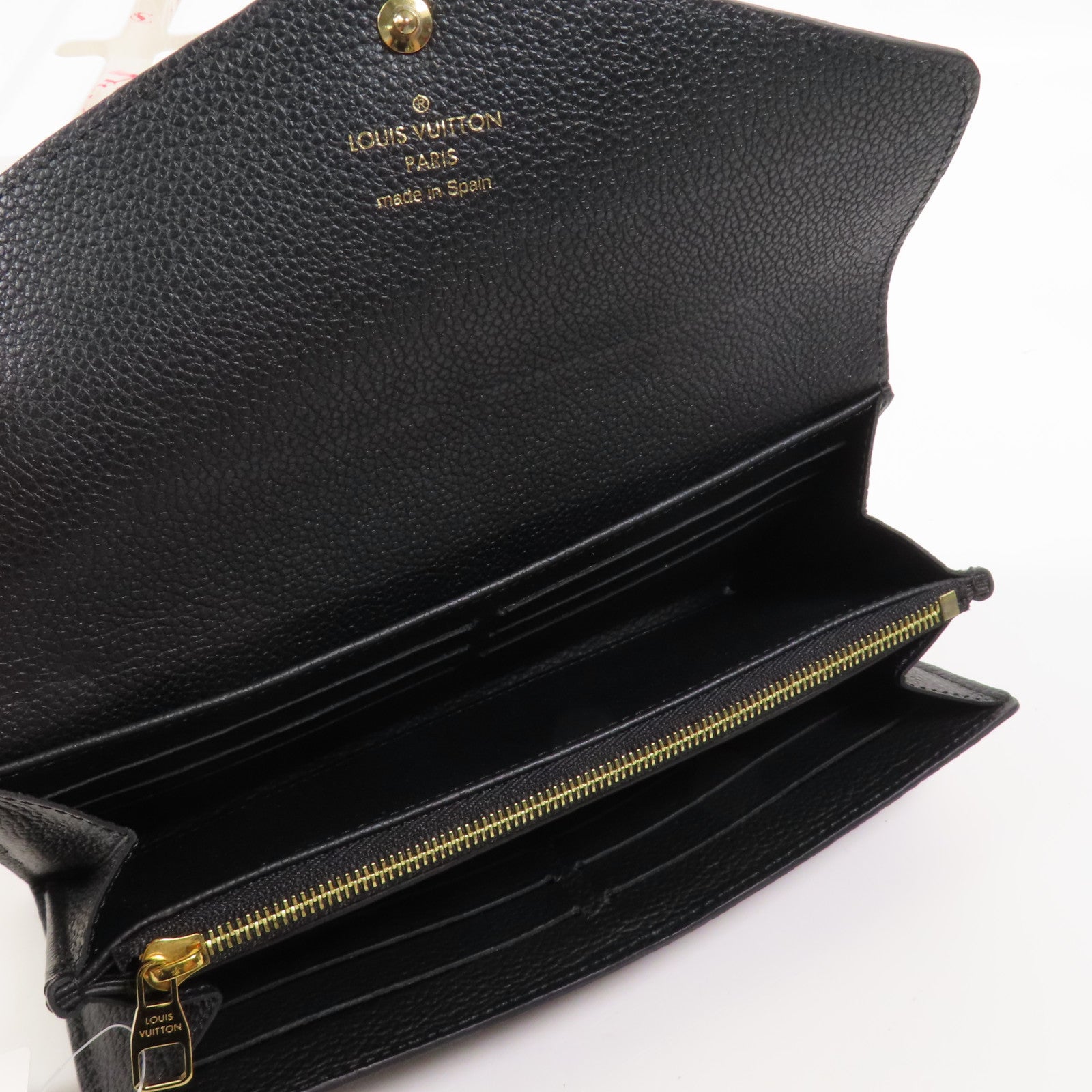 LOUIS VUITTON Monogram Empreinte Sarah Long Wallet金扣長錢包