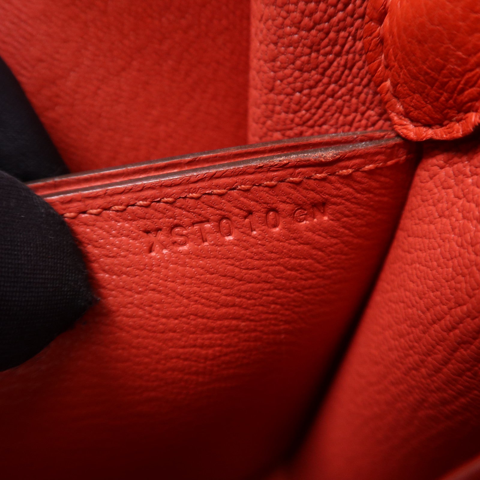 HERMES Evercolour皮革Roulis Mini銀扣肩背袋Rouge Tomate