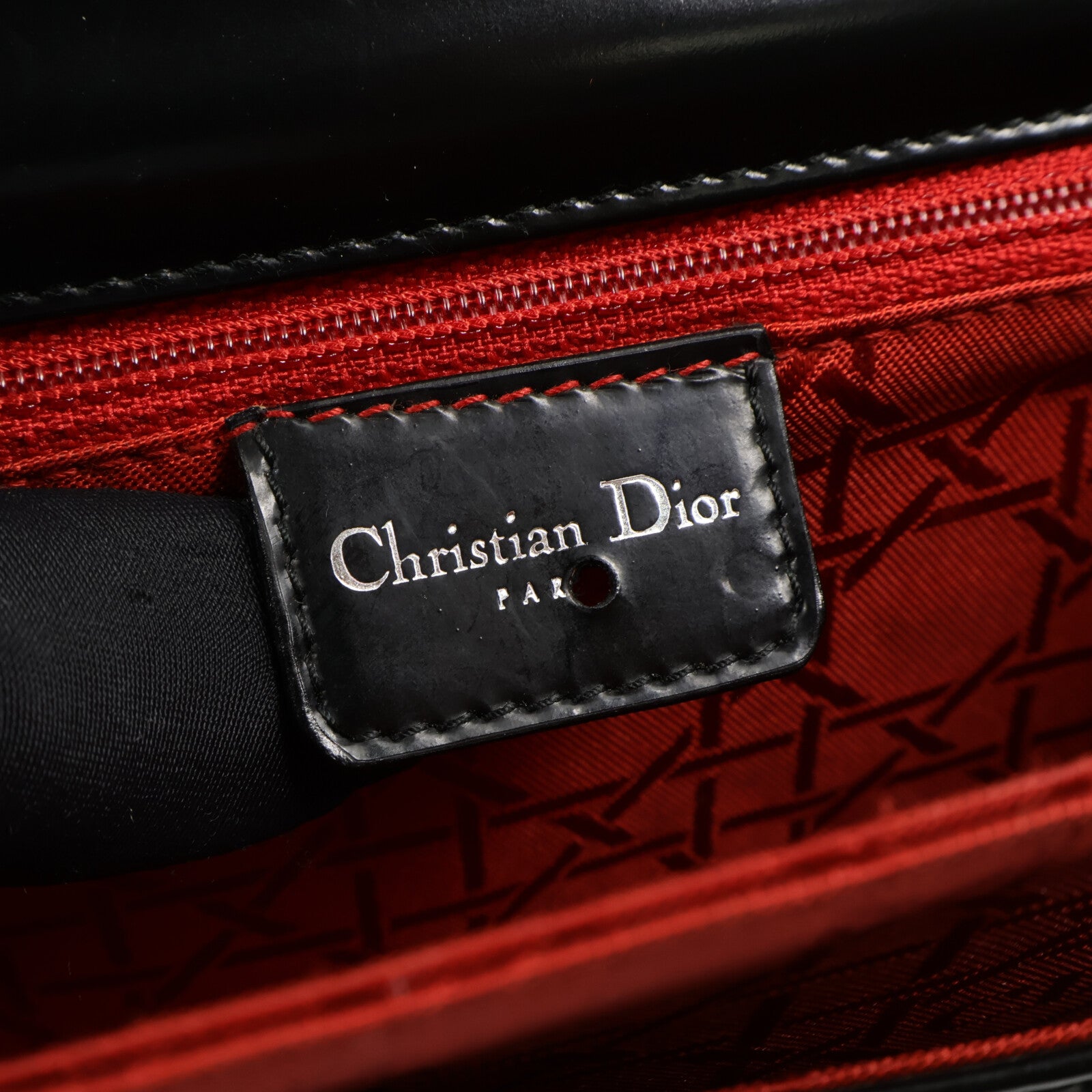 Dior 漆皮皮革Chain Shoulder Bag鏈帶肩背袋