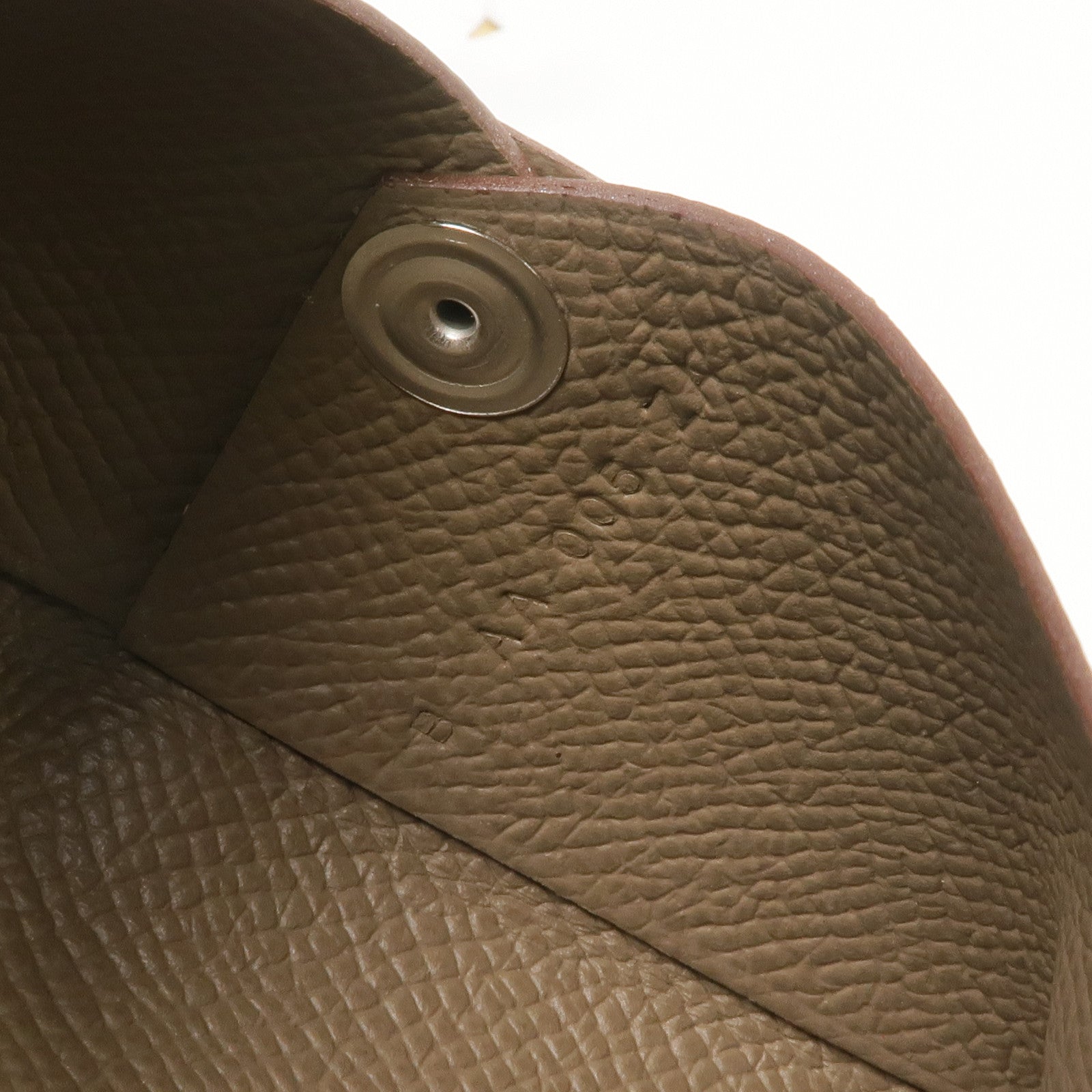 HERMES Epsom皮革Calvi Card Holder銀扣卡片套Etoupe