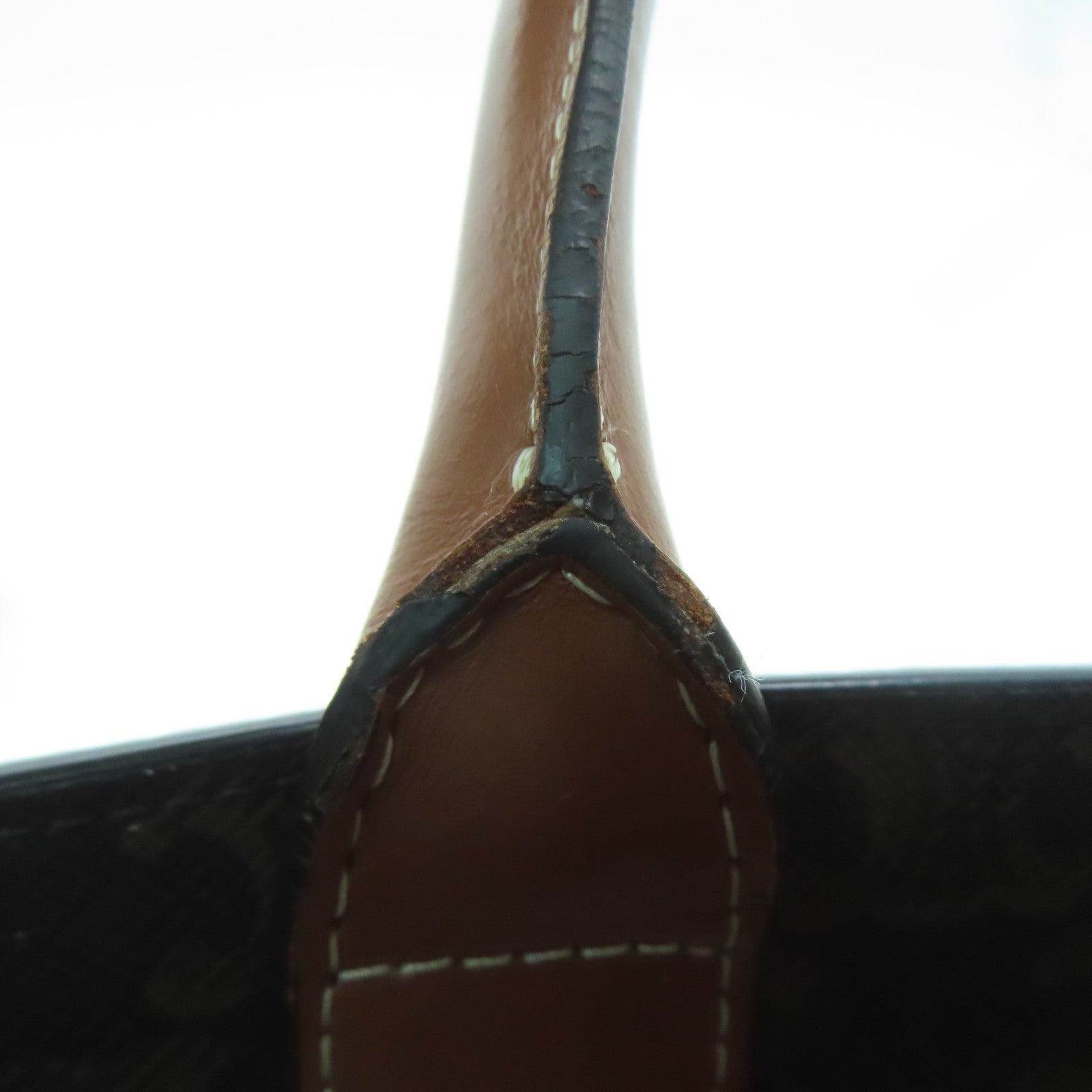 CELINE 塗層帆布Small Triomphe Cabas金扣手挽肩背兩用袋啡色