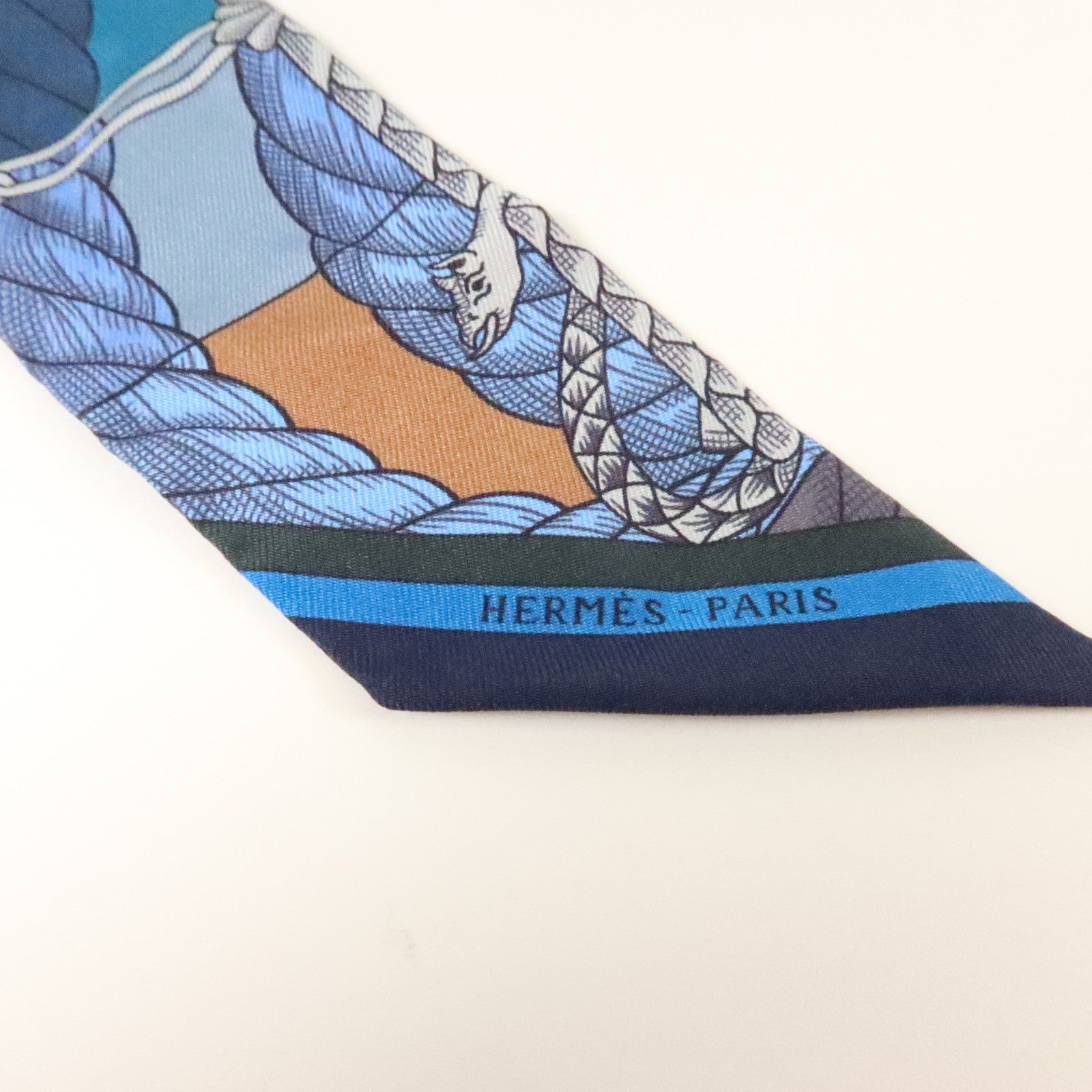HERMES 絲質Twilly絲巾