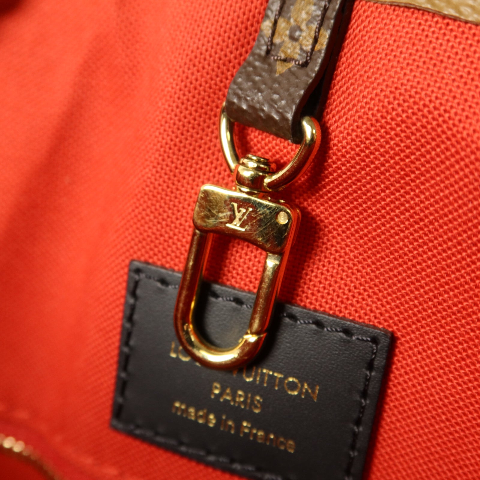 LOUIS VUITTON 【激減優惠】Monogram Giant On The Go GM金扣手挽肩背兩用袋