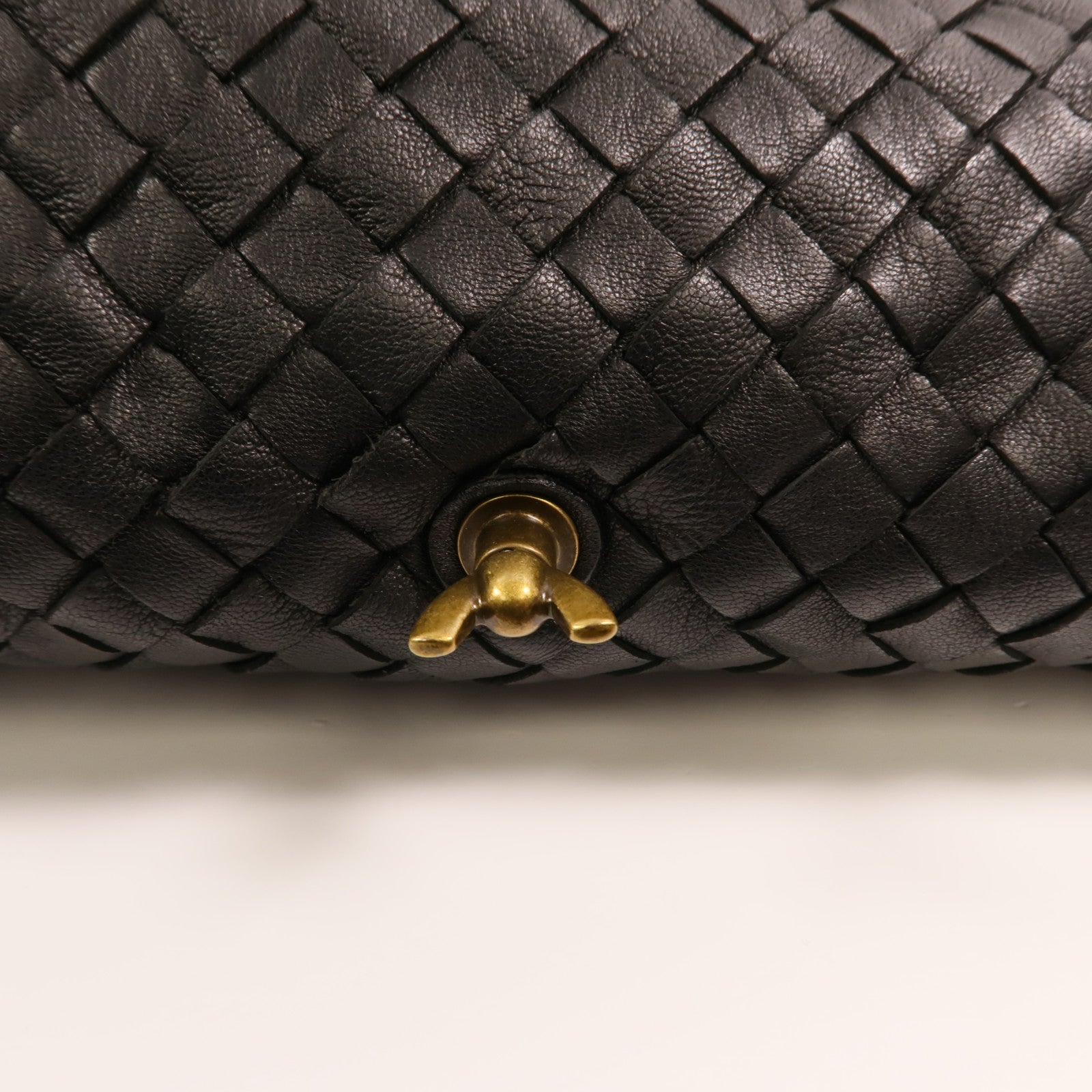 BOTTEGA VENETA 羊皮皮革Tote Bag金扣手挽袋